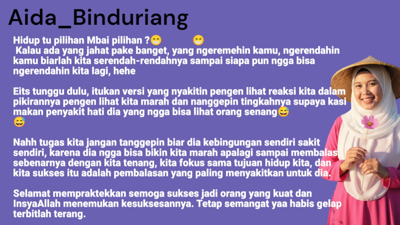@Aida Binduriang