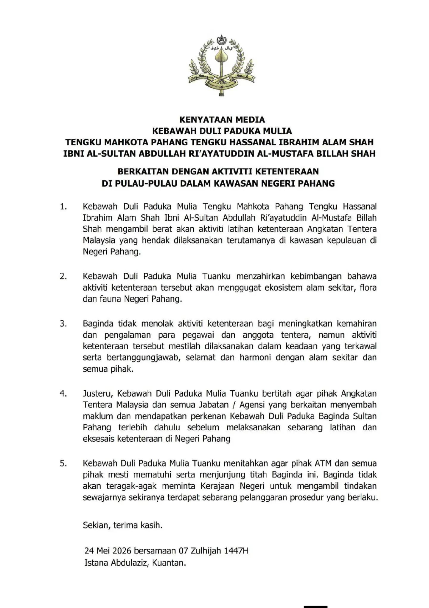 @Kesultanan Pahang