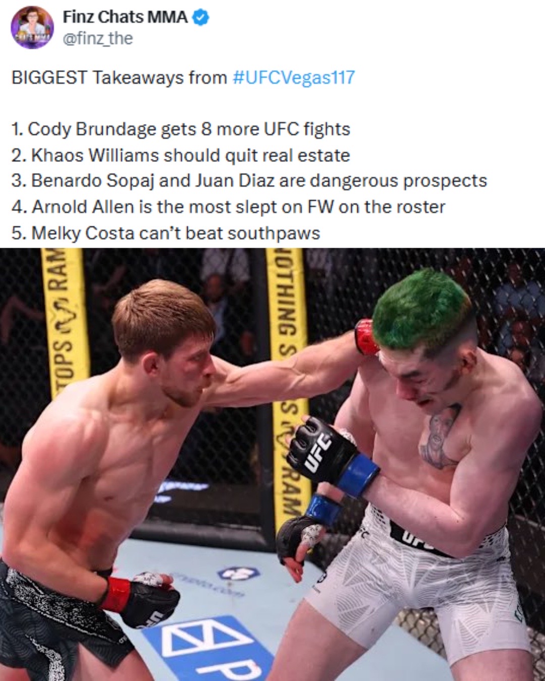 @Finz Chats MMA