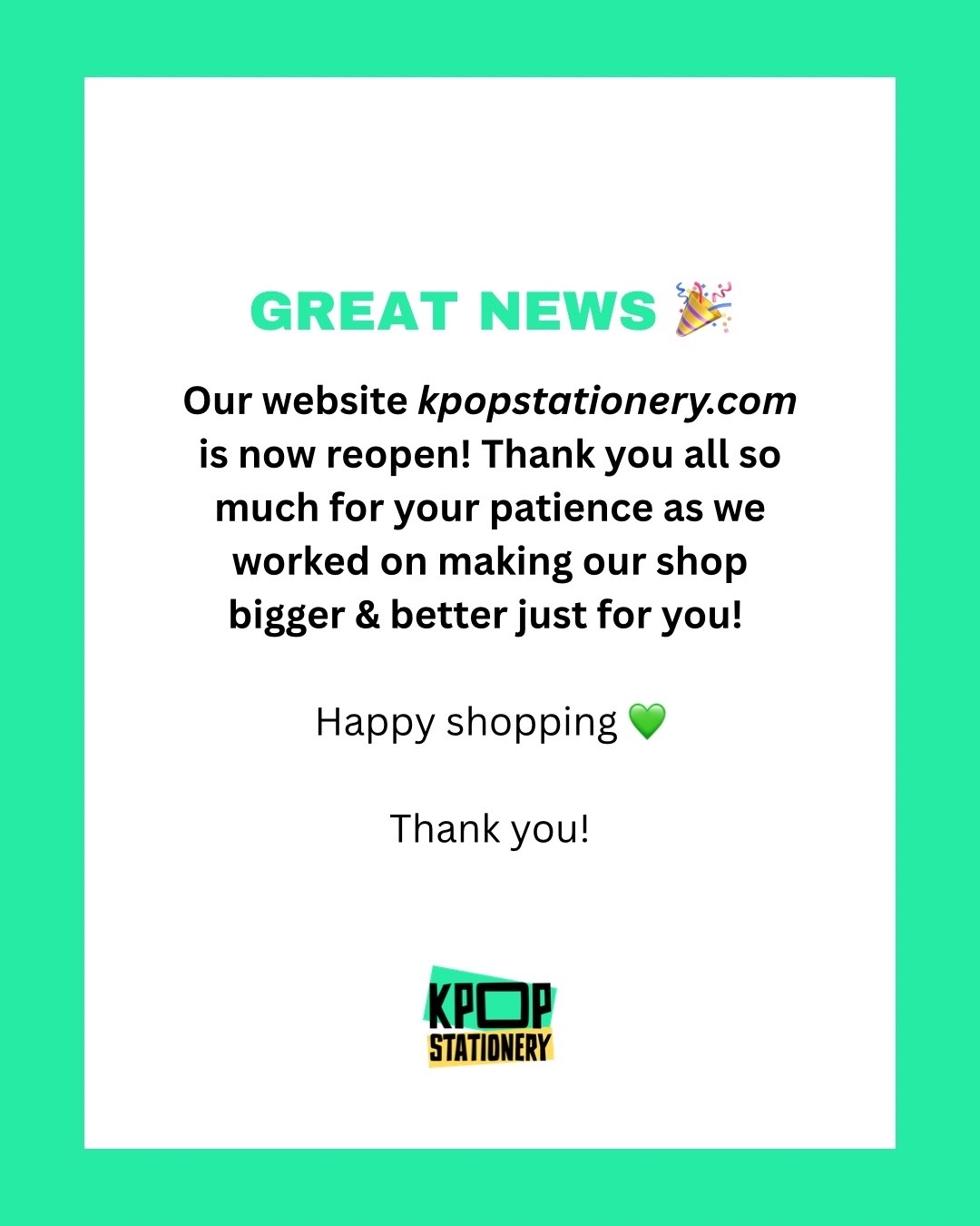 @Kpop Stationery