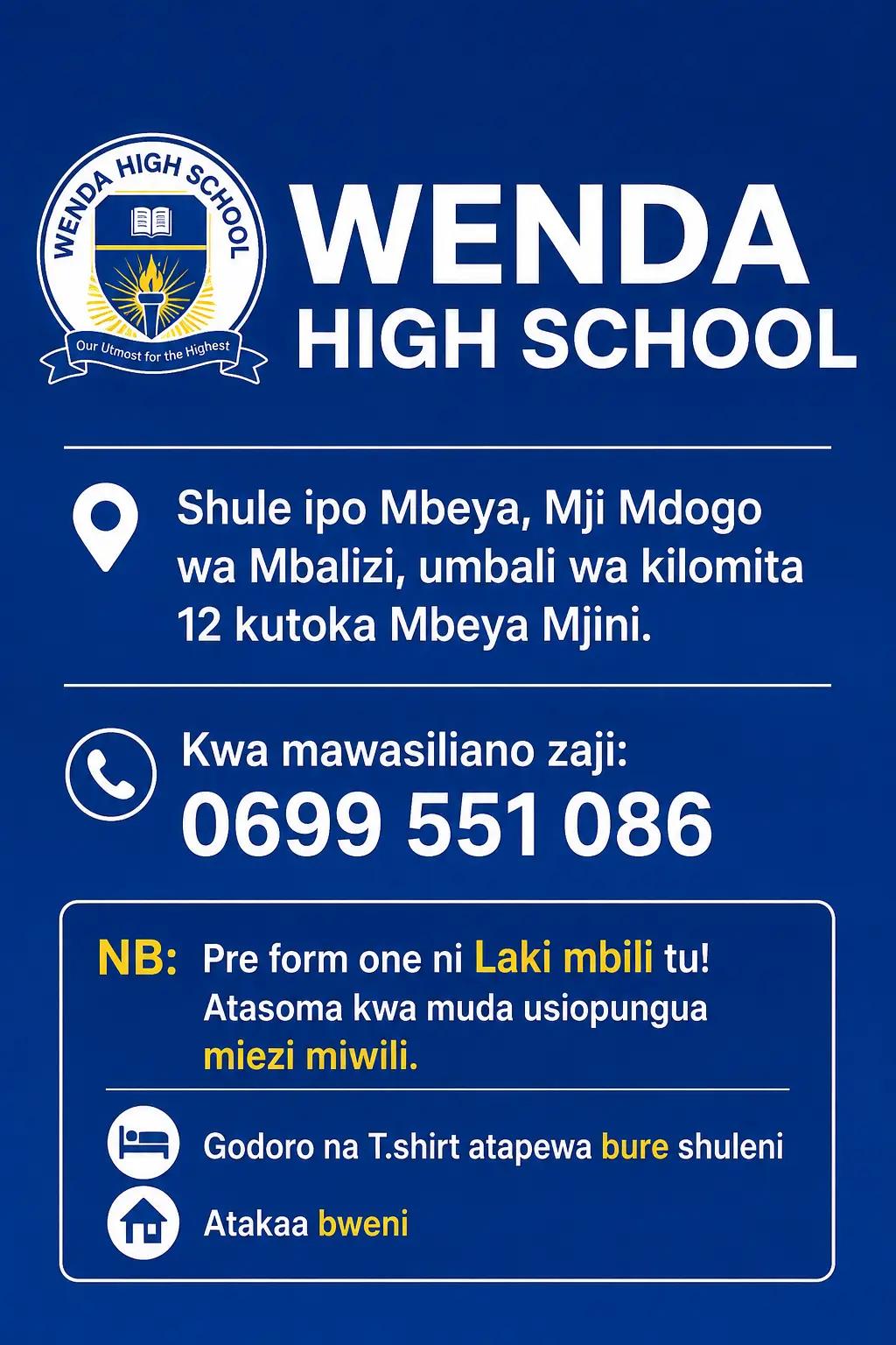 @WENDA HIGH SCHOOL