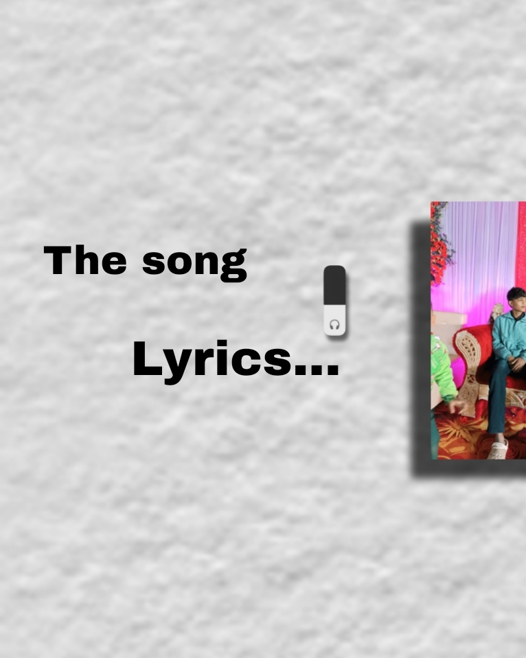 @The lyrics....