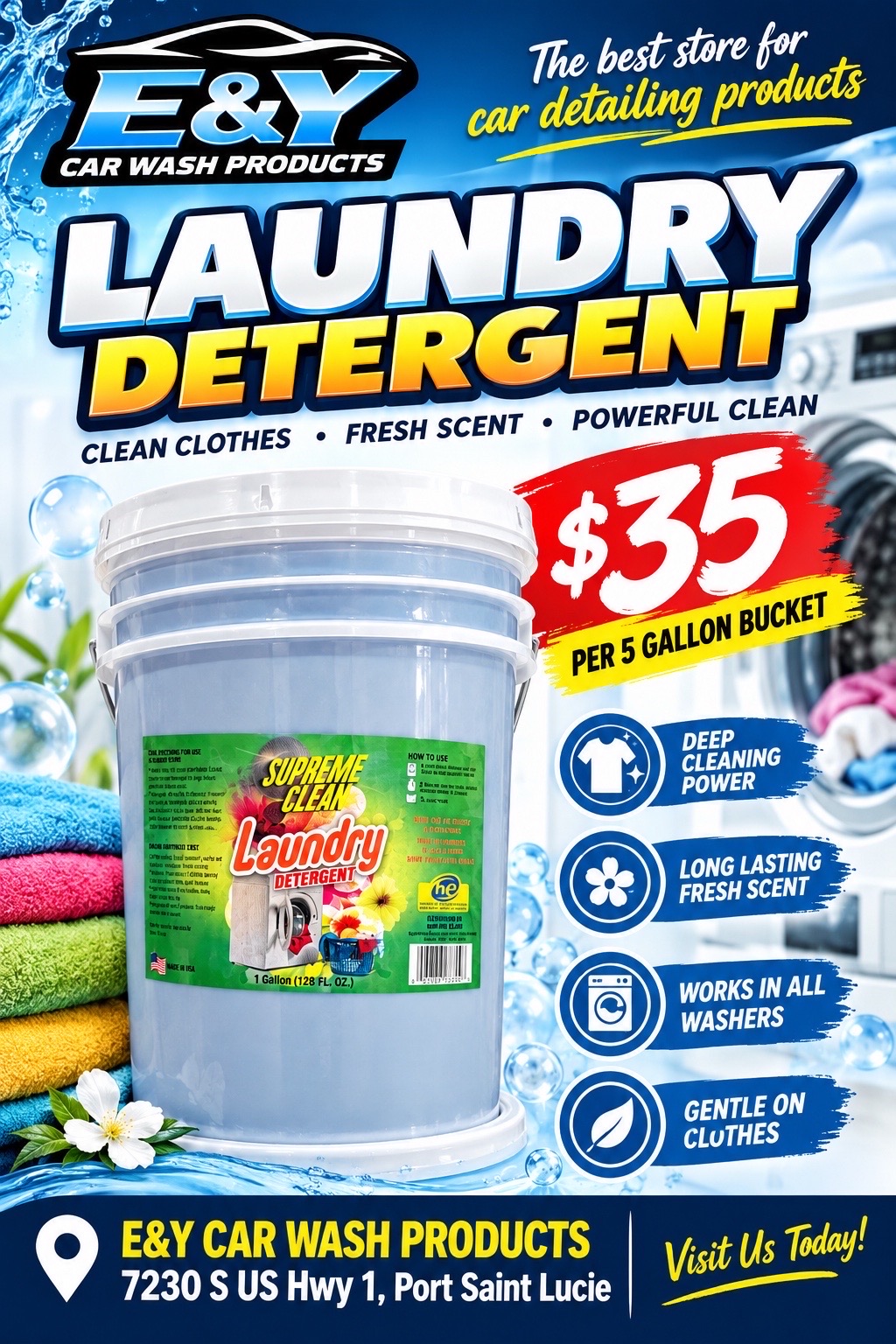 @Laundry detergent supplies