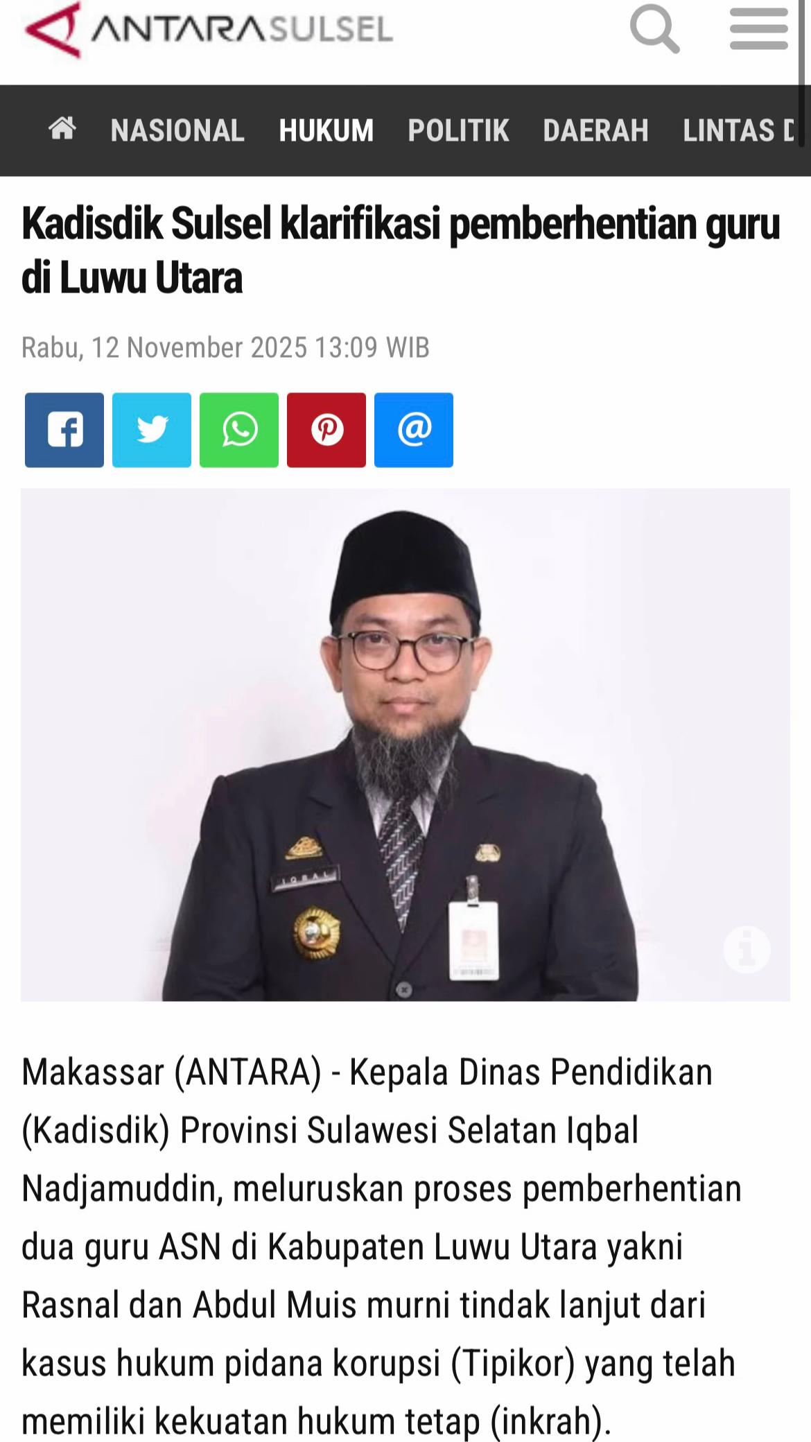 @AntaraSulsel