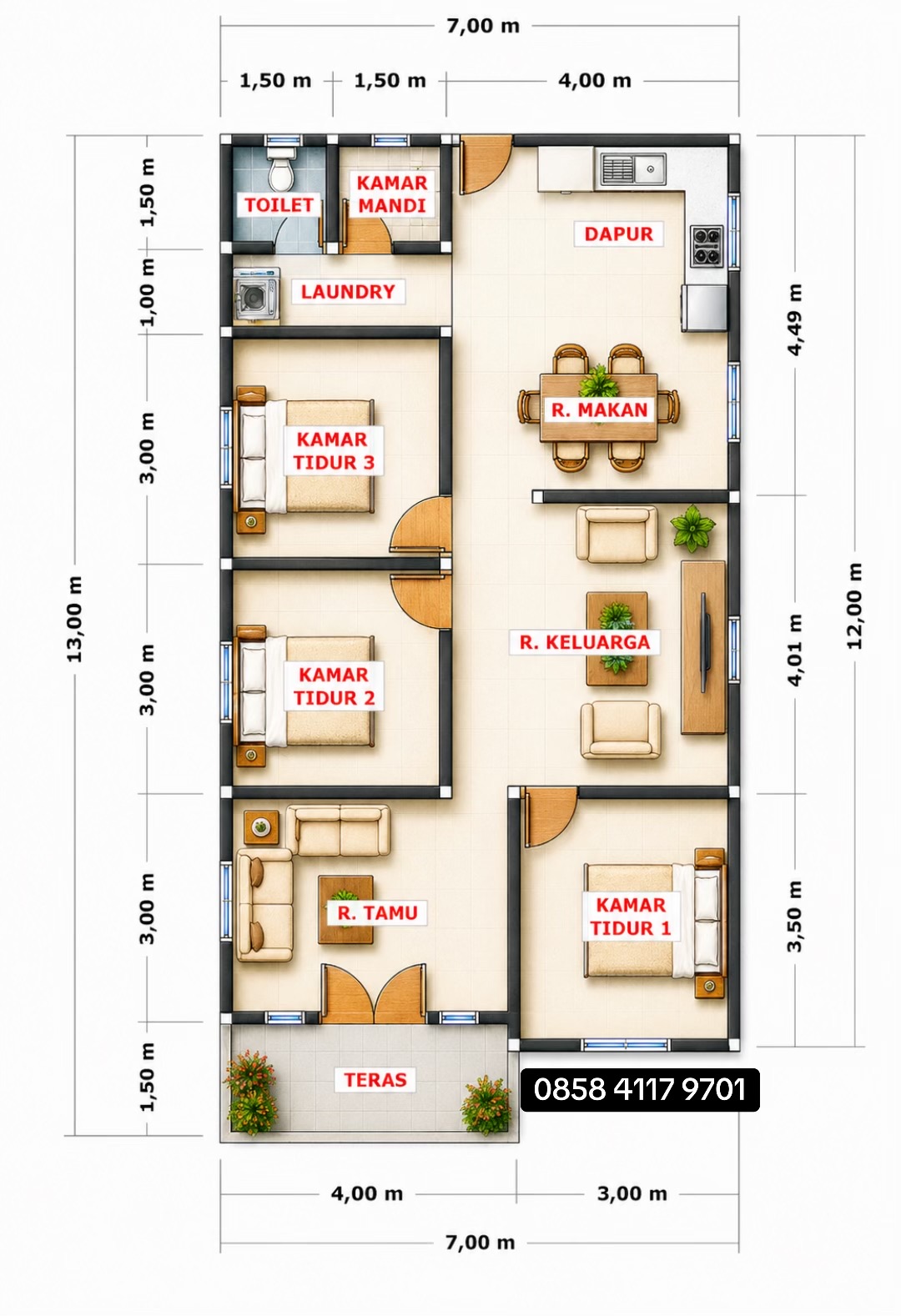 @DESAIN RUMAH LISTANTO ARCH