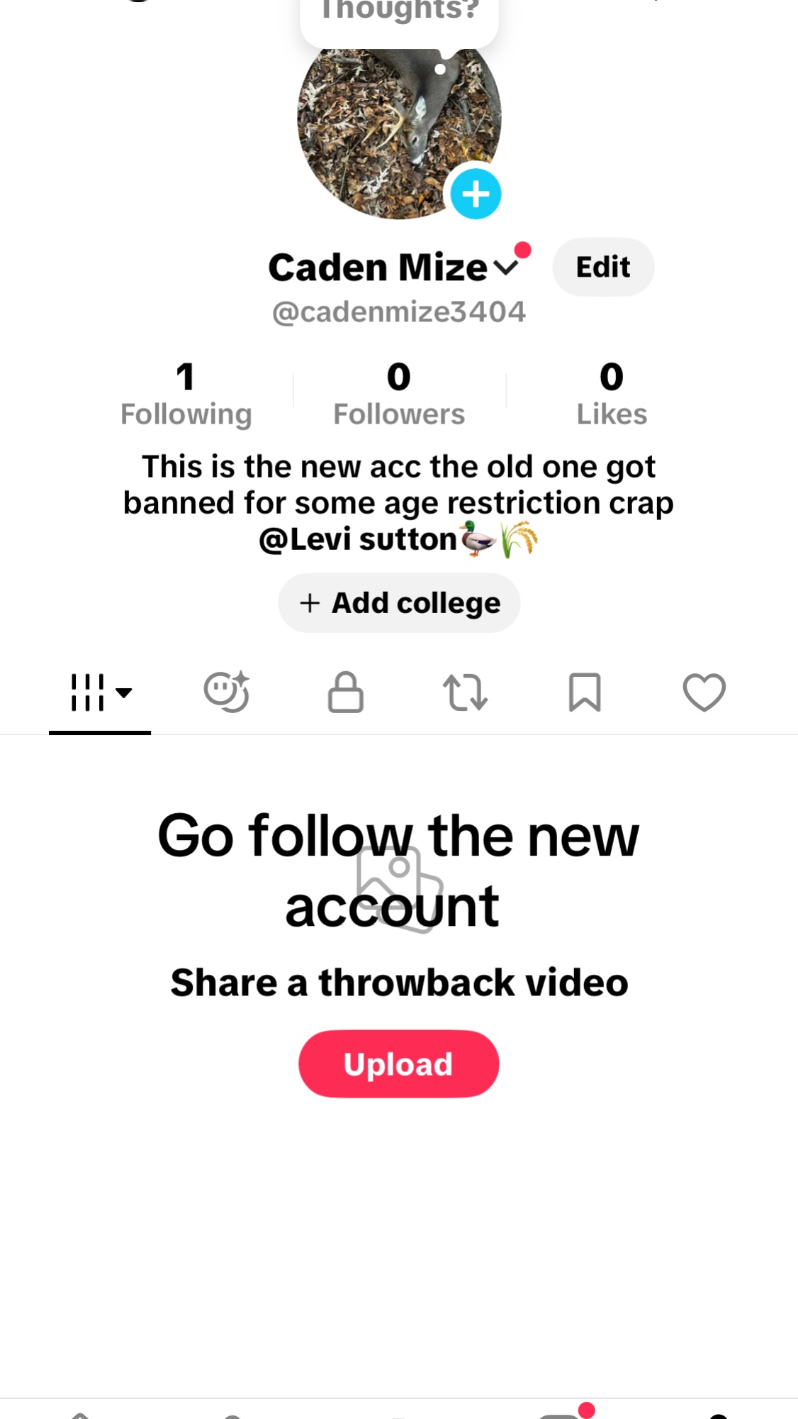 @if you tag its the wrong acc