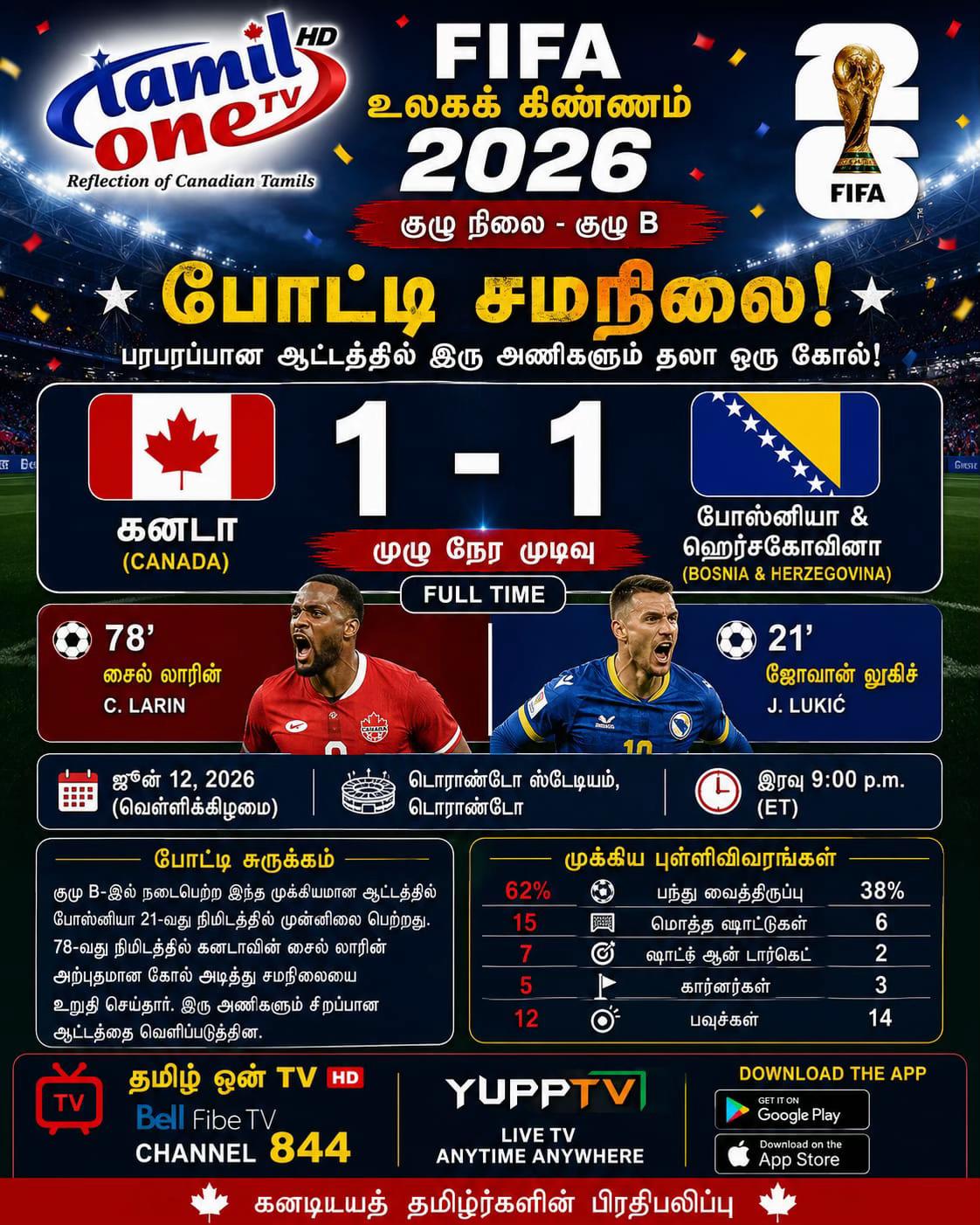 @Tamil one Tv - Canada 🇨🇦