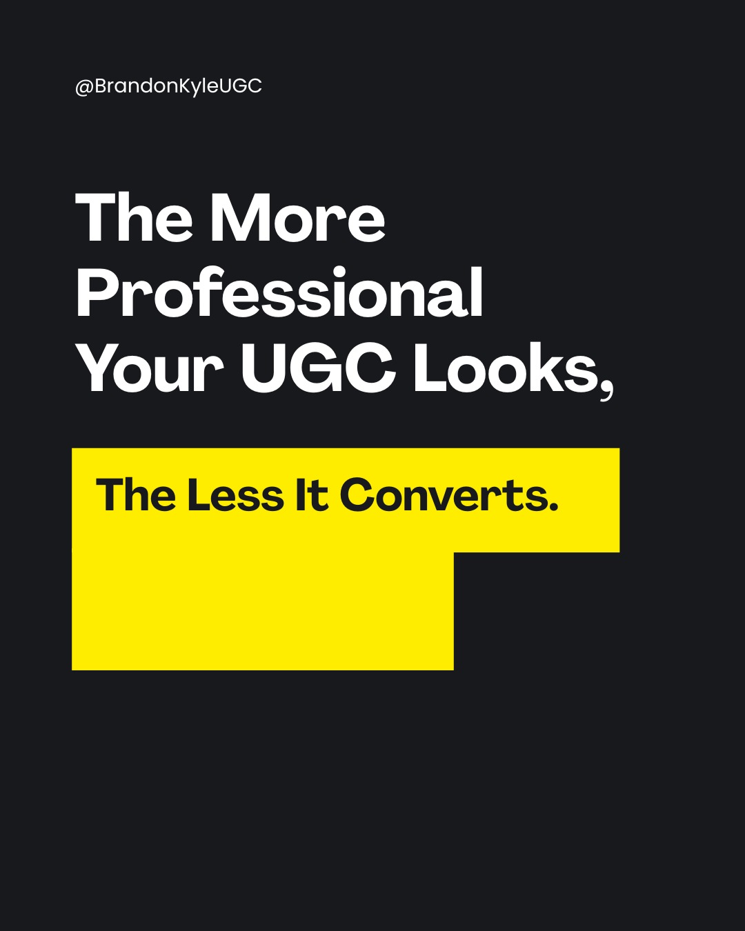 @Brandon - UGC Content Creator