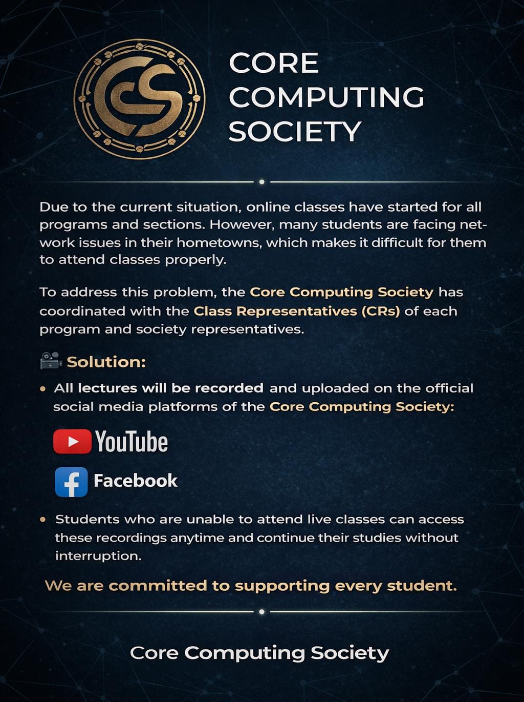 @Core Computing Society - UOP