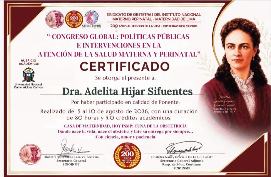 @Dra. Adelita H&iacute;jar Sifuentes
