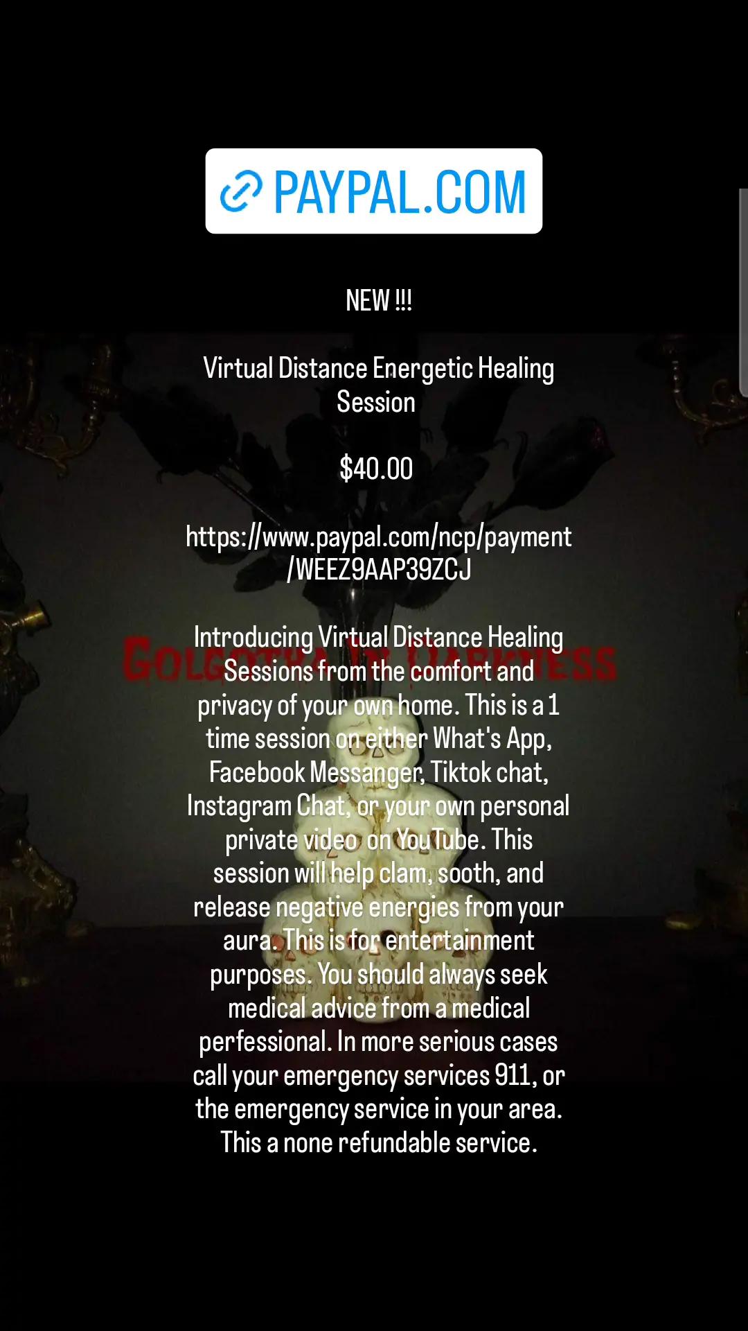 @💀 ✨️ GolgothaInDarkness ✨️💀