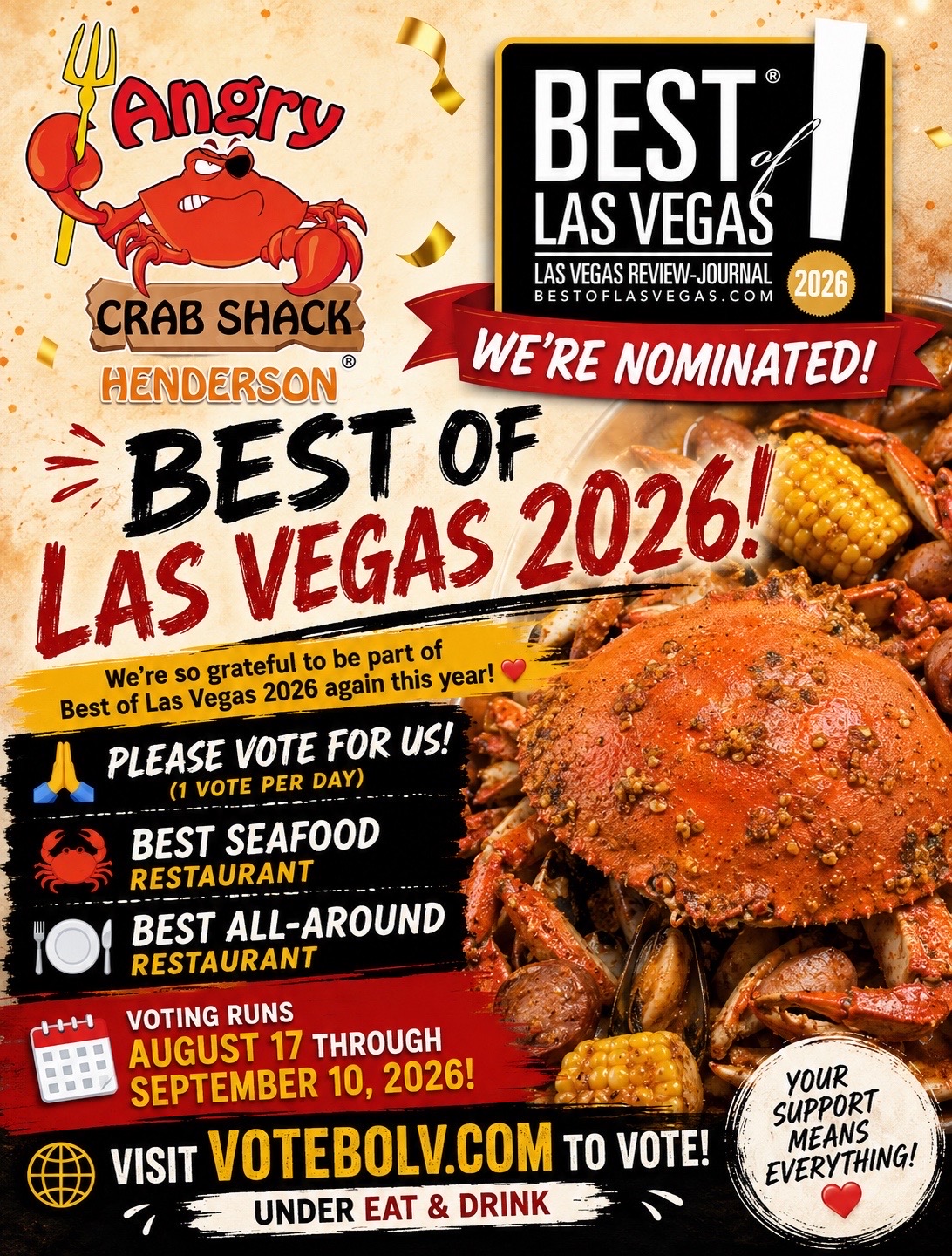 @Angry Crab Shack Henderson