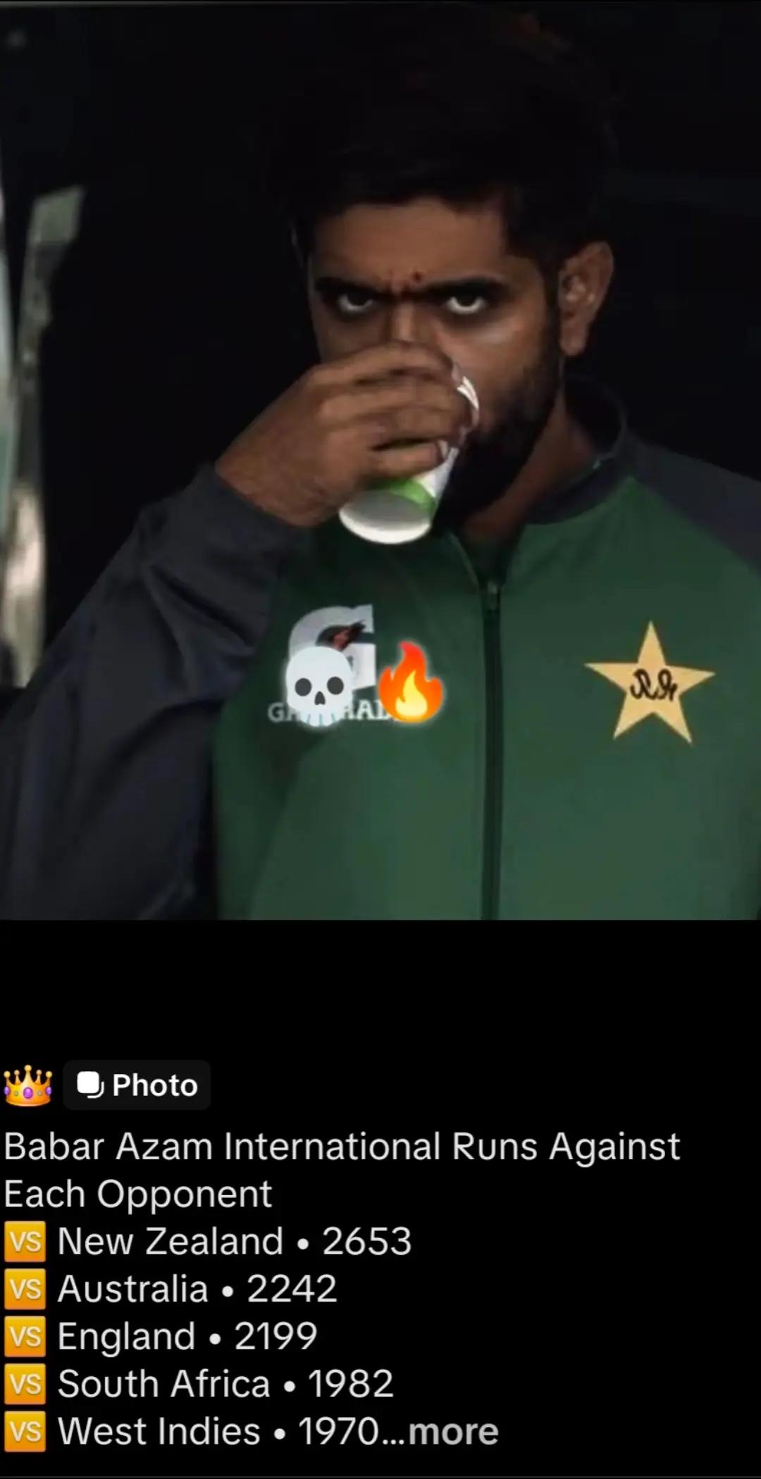 @Babar azam