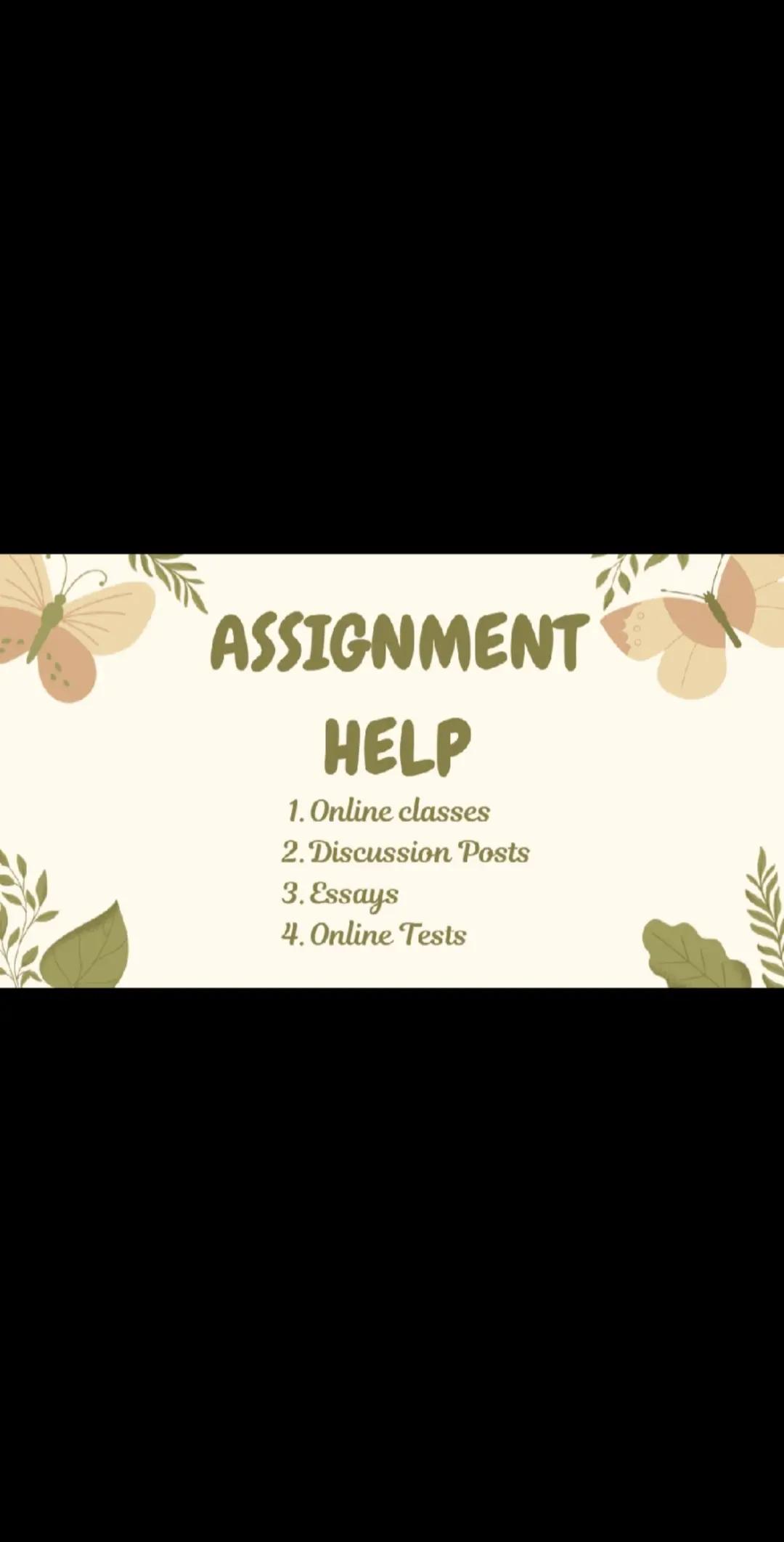 @Assignmenthelper😊