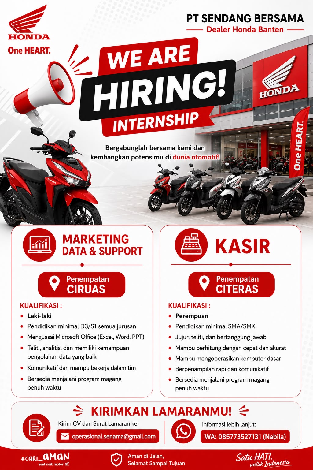 @Honda Senama Ciruas