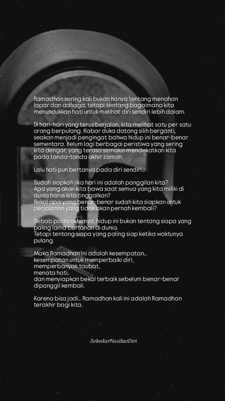 @Sekedar Nasihat Diri