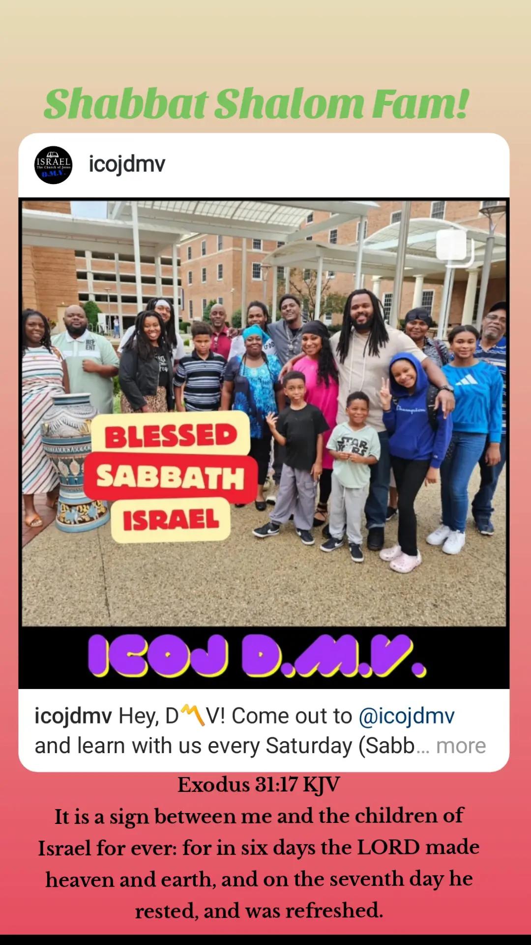@Israel,The Church of Jesus DC