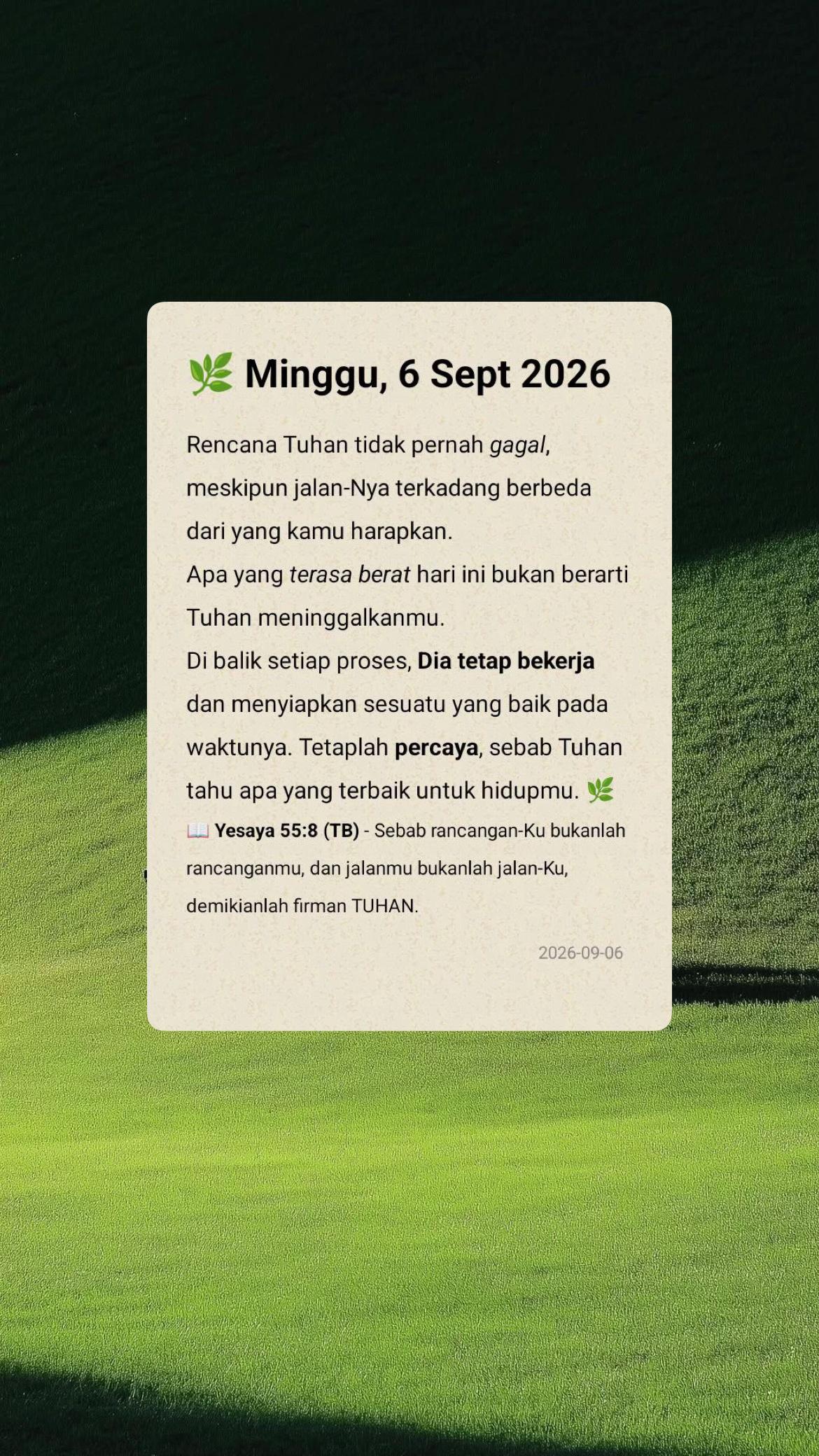 @MOTIVASI PERCAYA🕊️