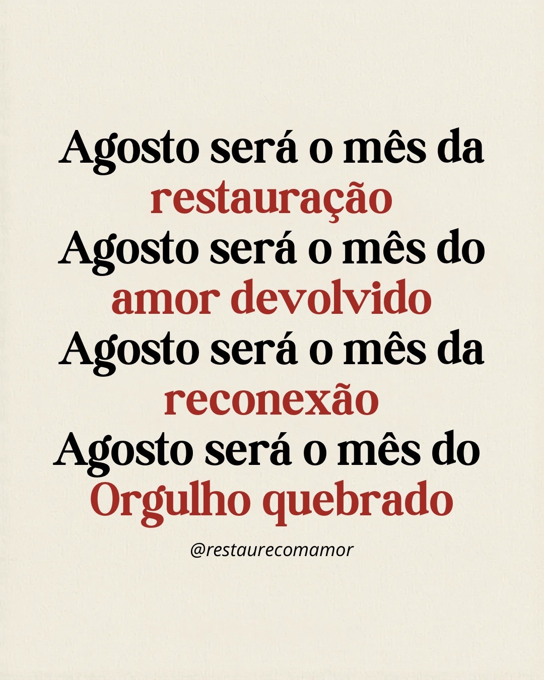 @Restaure com Amor