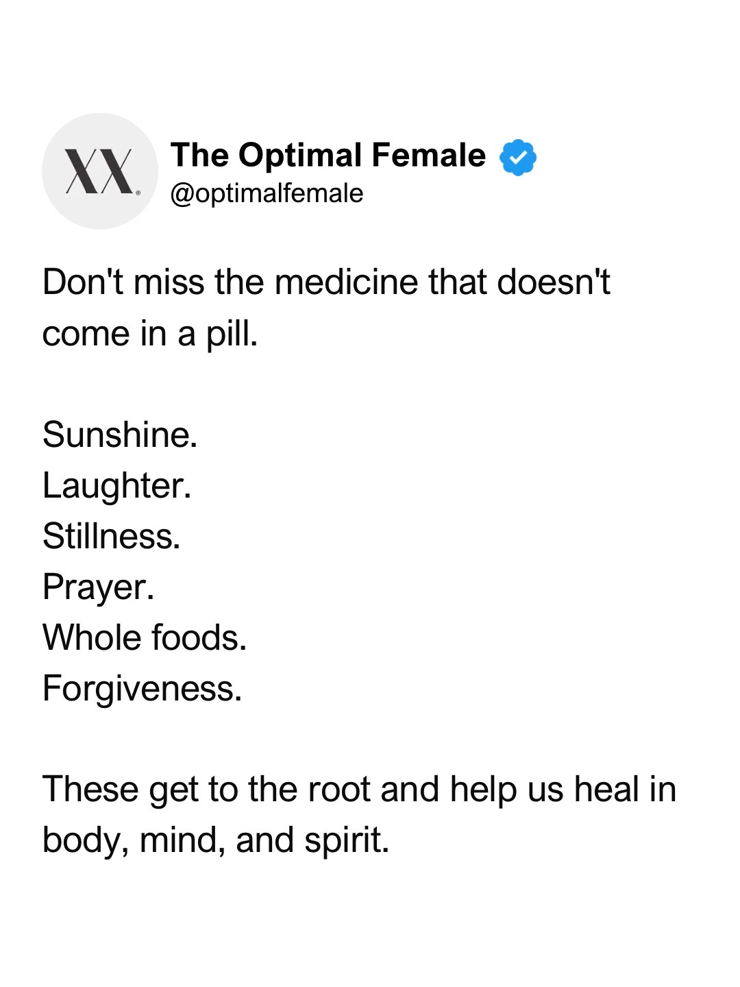 @The Optimal Female