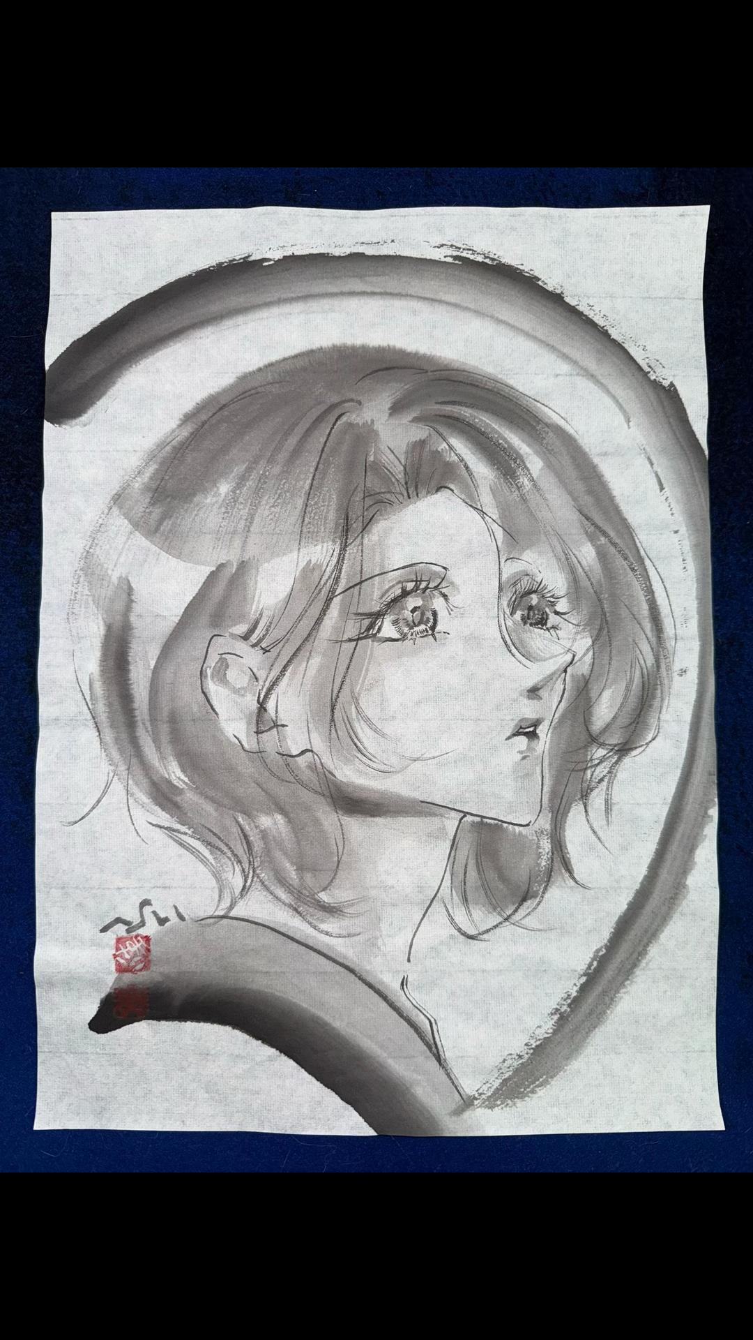 @まさい【うーちゃんちの墨絵画家】