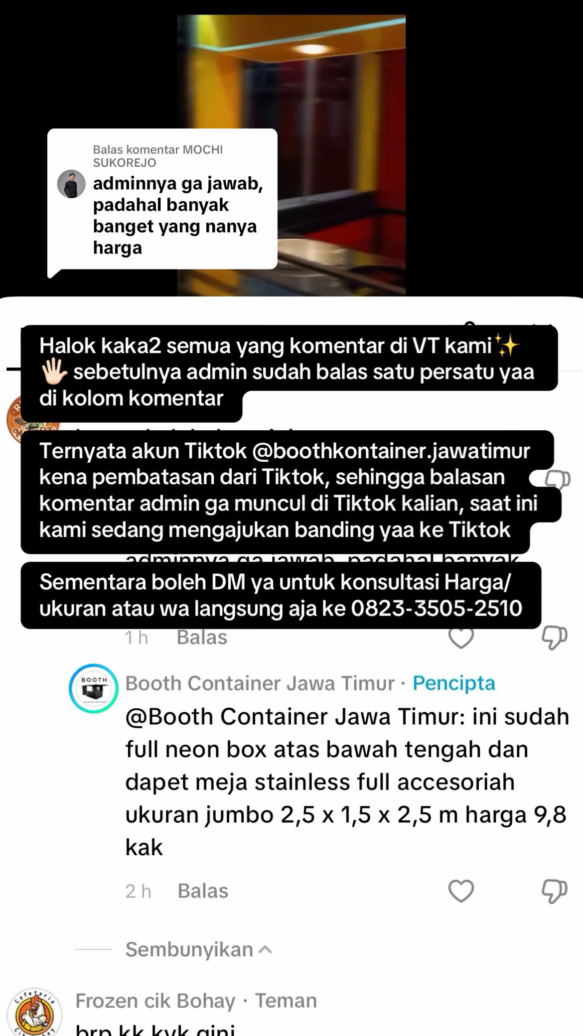 @Booth Container Jawa Timur