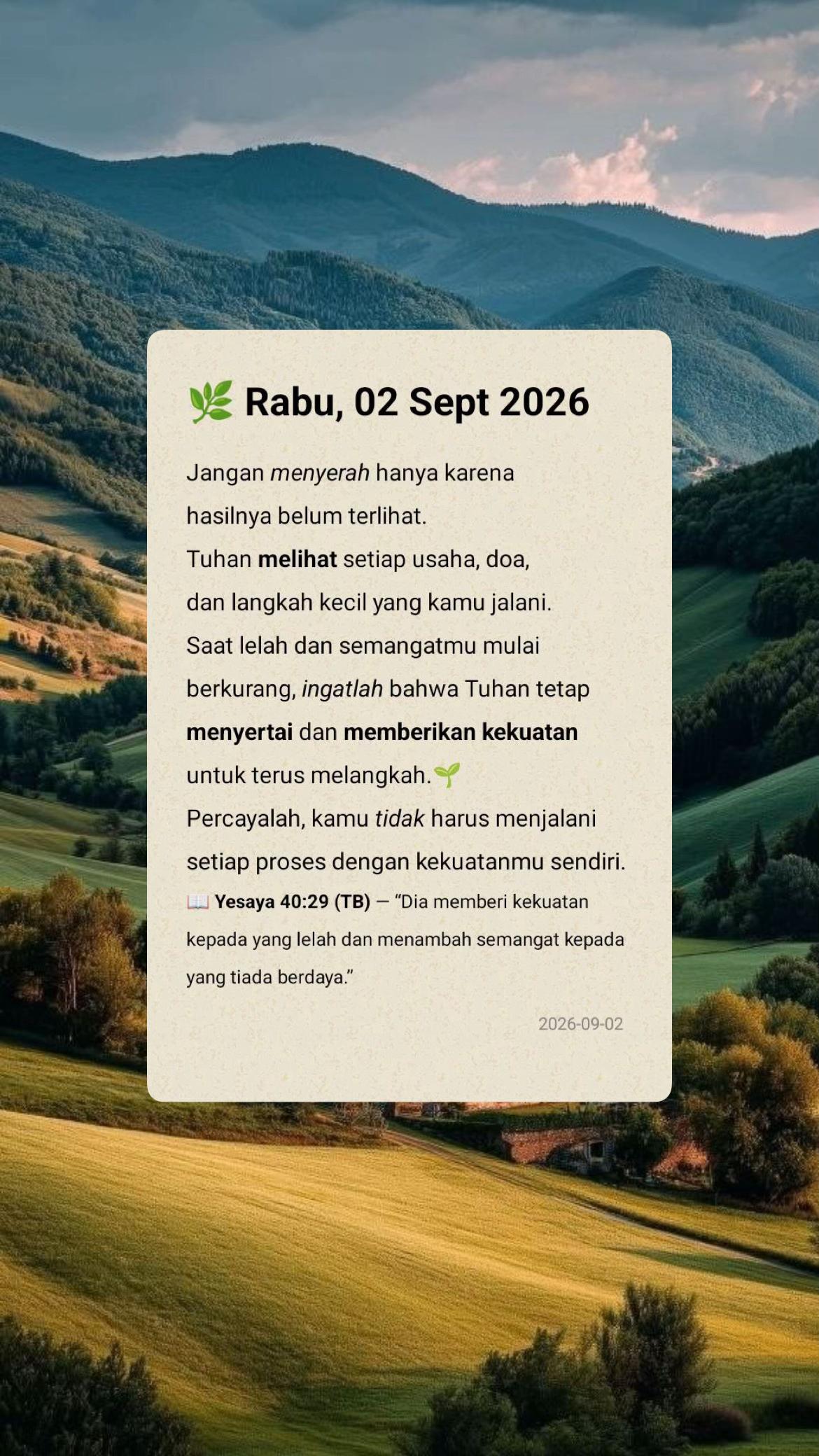 @MOTIVASI PERCAYA🕊️