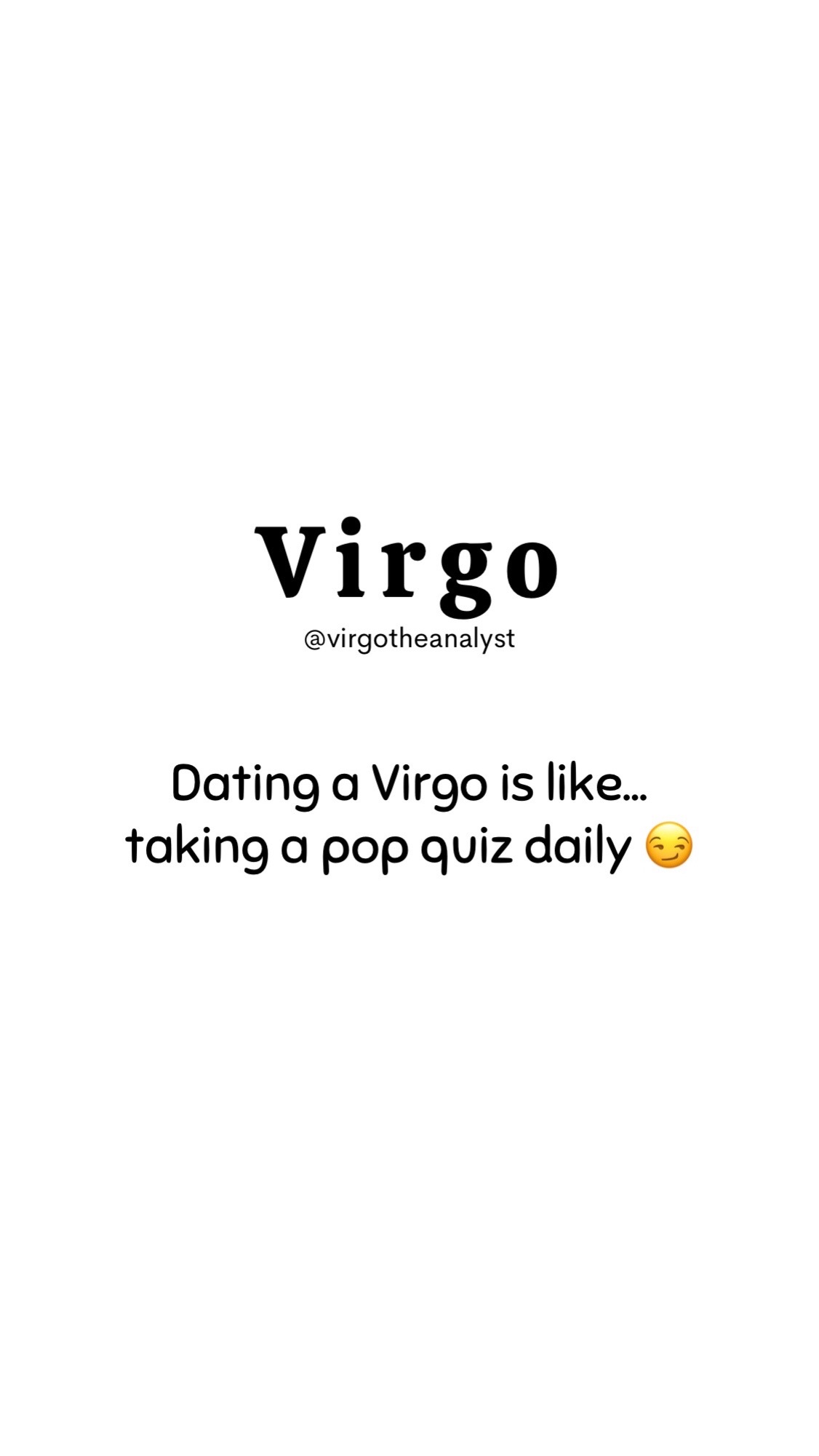 @Virgo The Analyst