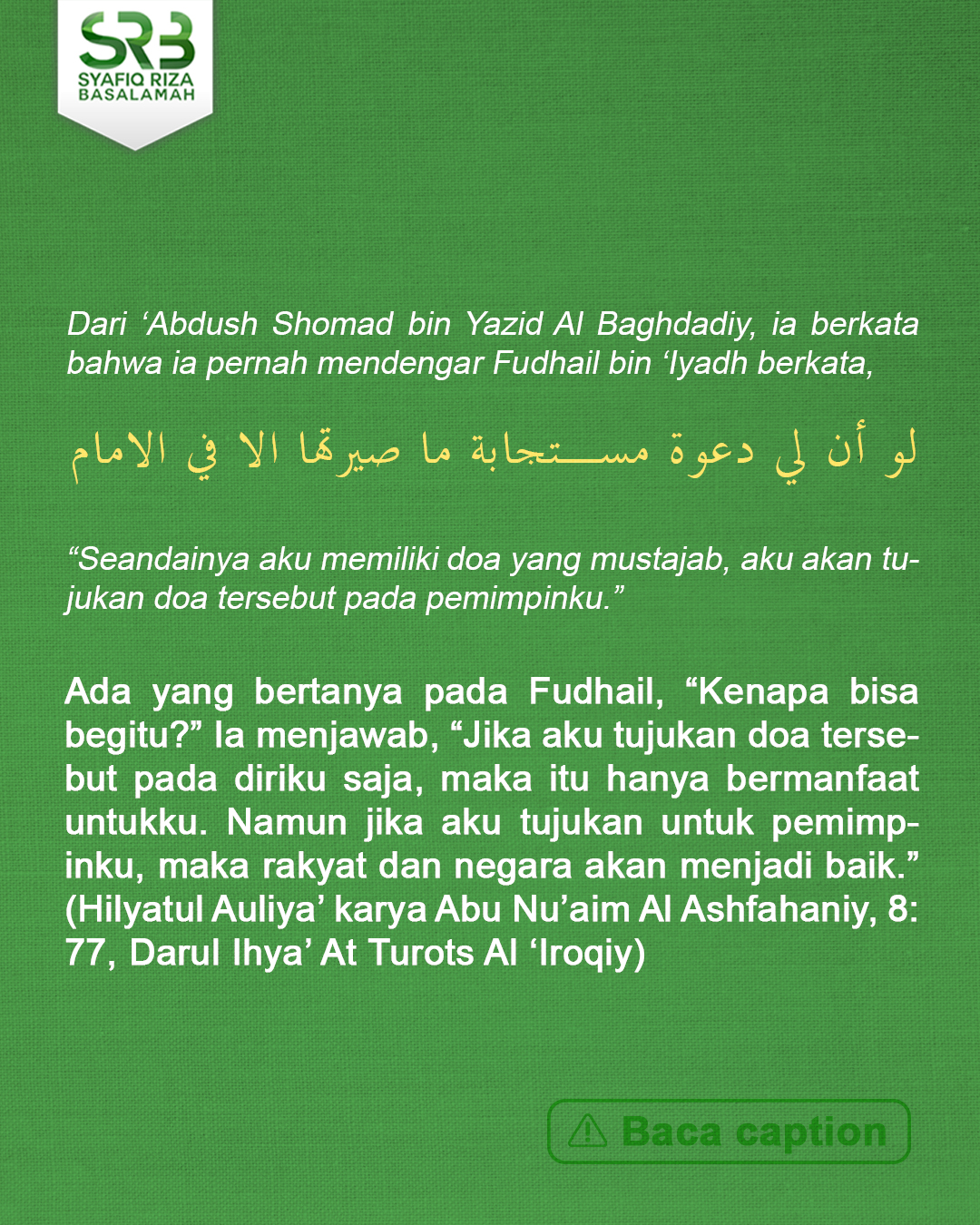 @Syafiq Riza Basalamah Official