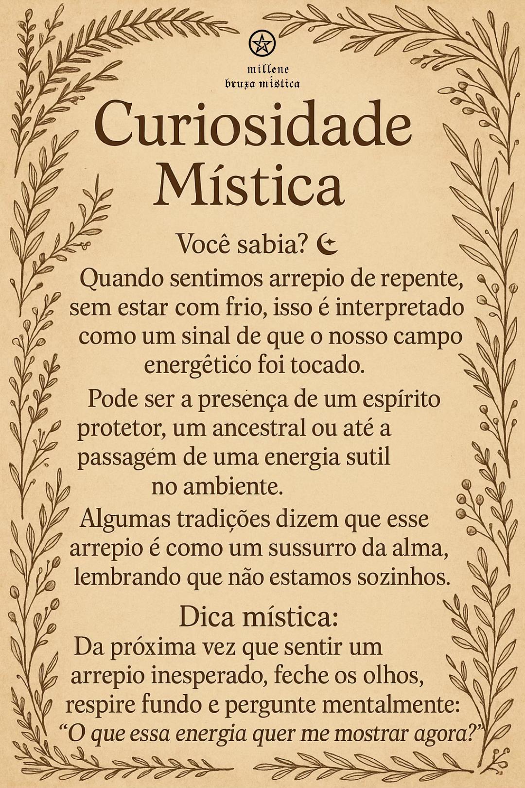 @Millene | Bruxa Mística ๐ฎ๐