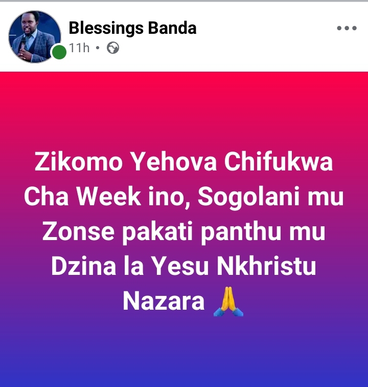 @Prophet Blessings Zuze Banda