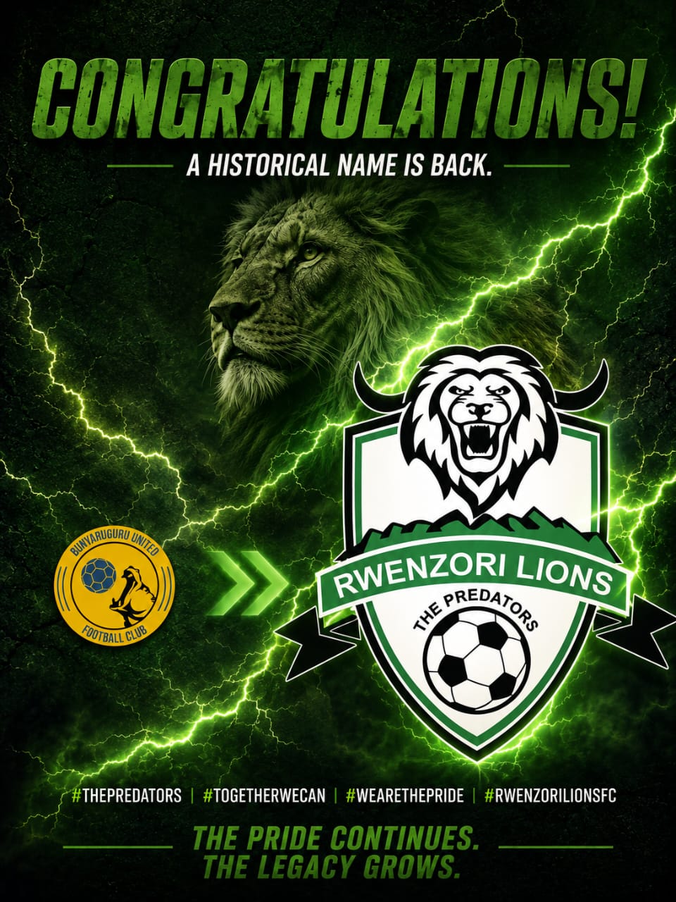 @RWENZORI LIONS FC DA PREDATORS