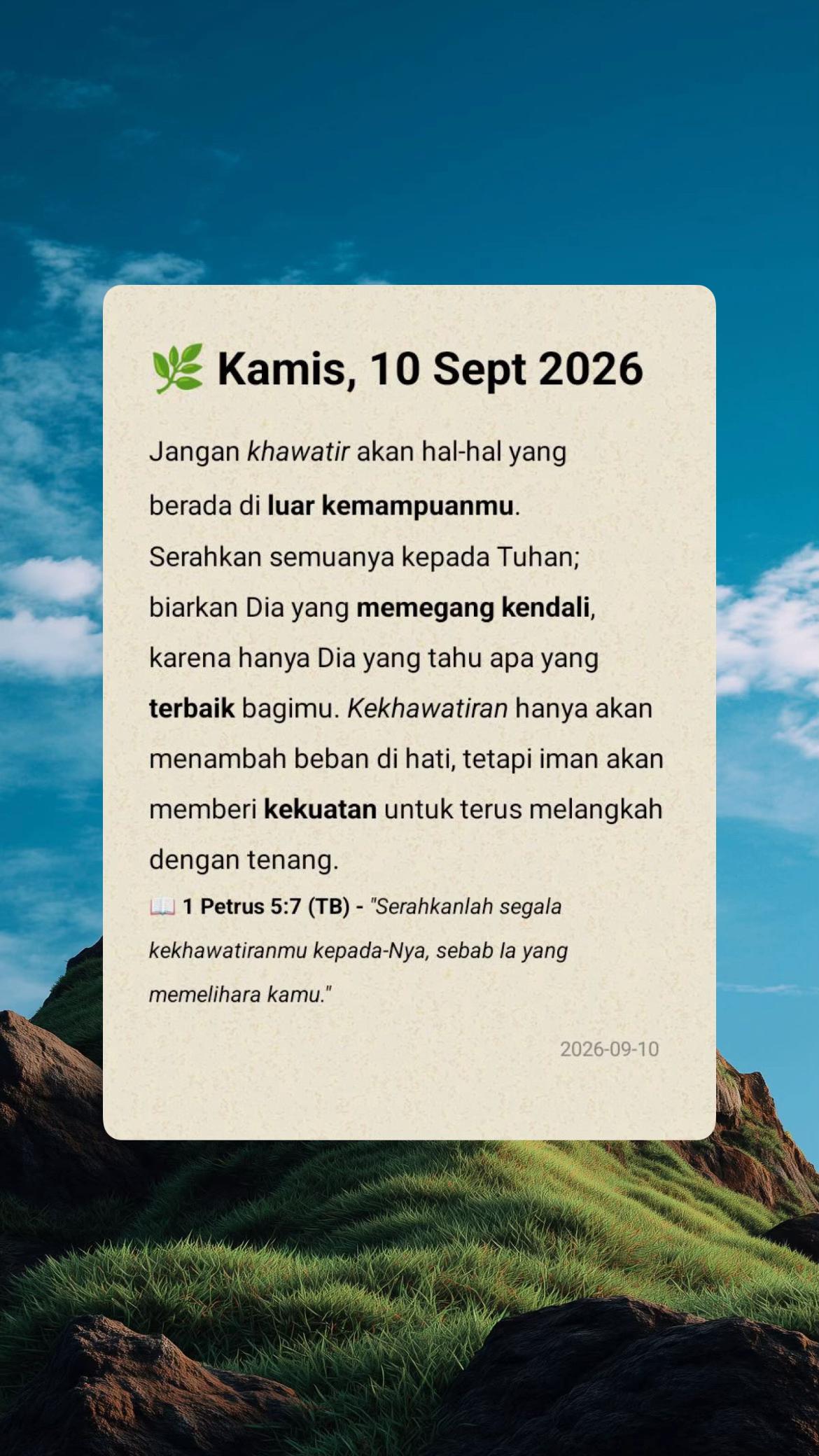@MOTIVASI PERCAYA🕊️