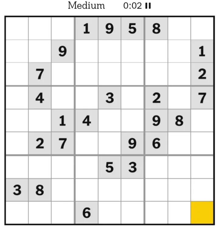 @NYT Sudoku