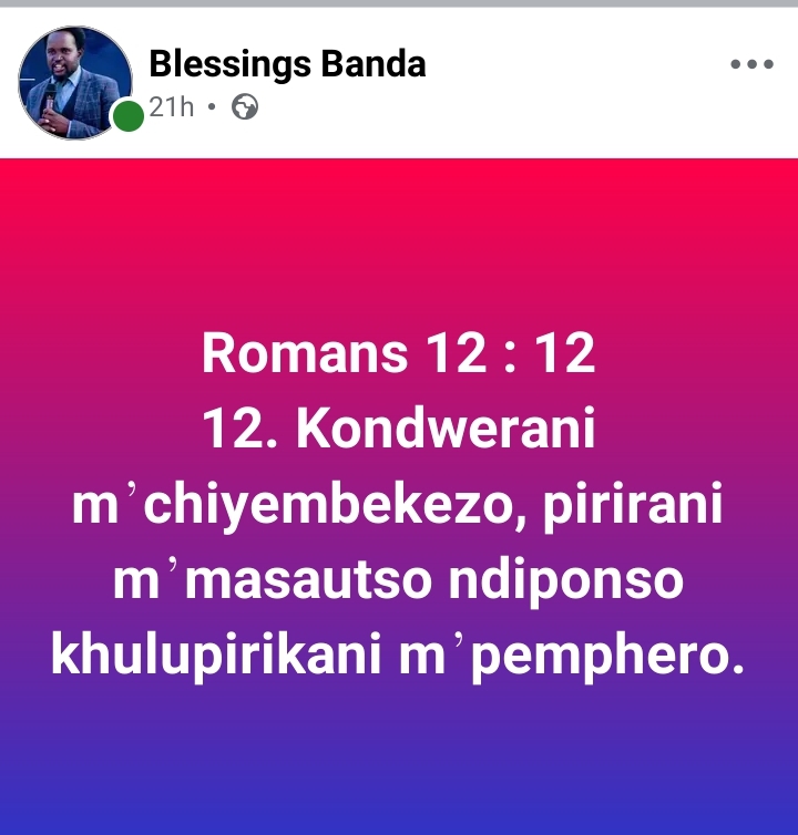 @Prophet Blessings Zuze Banda