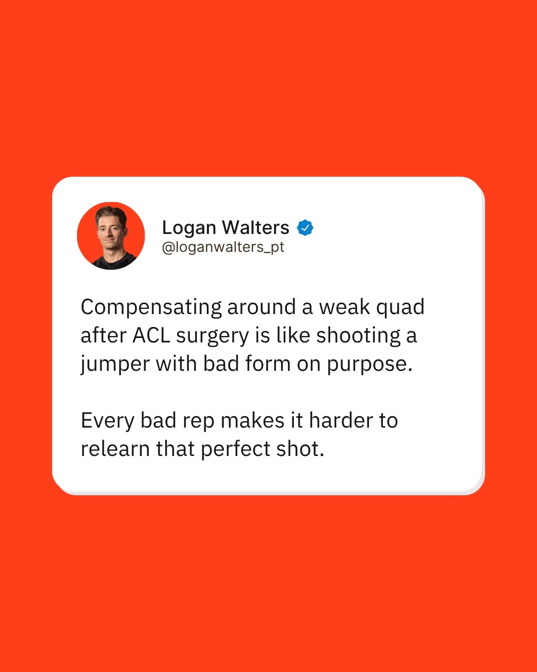 @Logan Walters, DPT: ACL Coach
