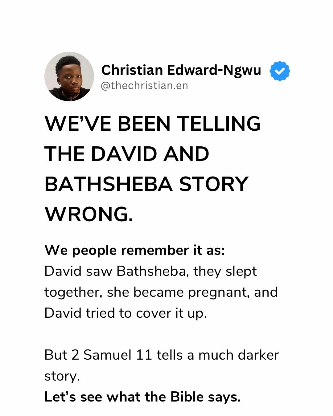 @Christian Edward-Ngwu