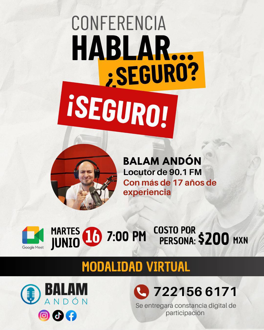 @Balam And&oacute;n | Locutor