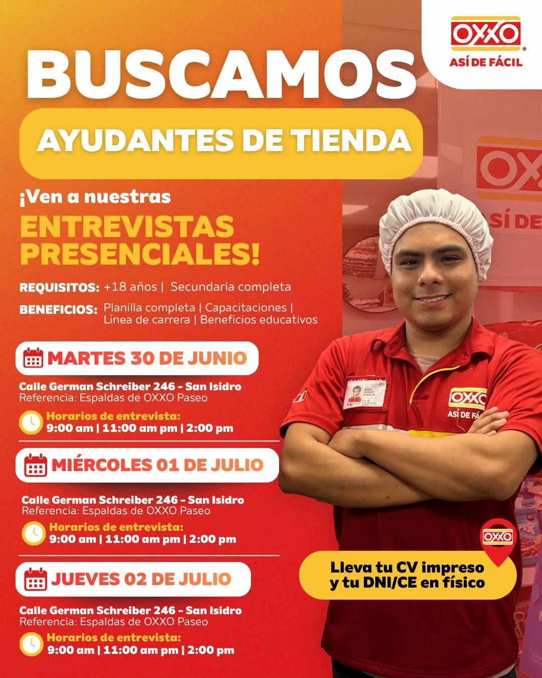 @Trabaja en OXXO Per&uacute;