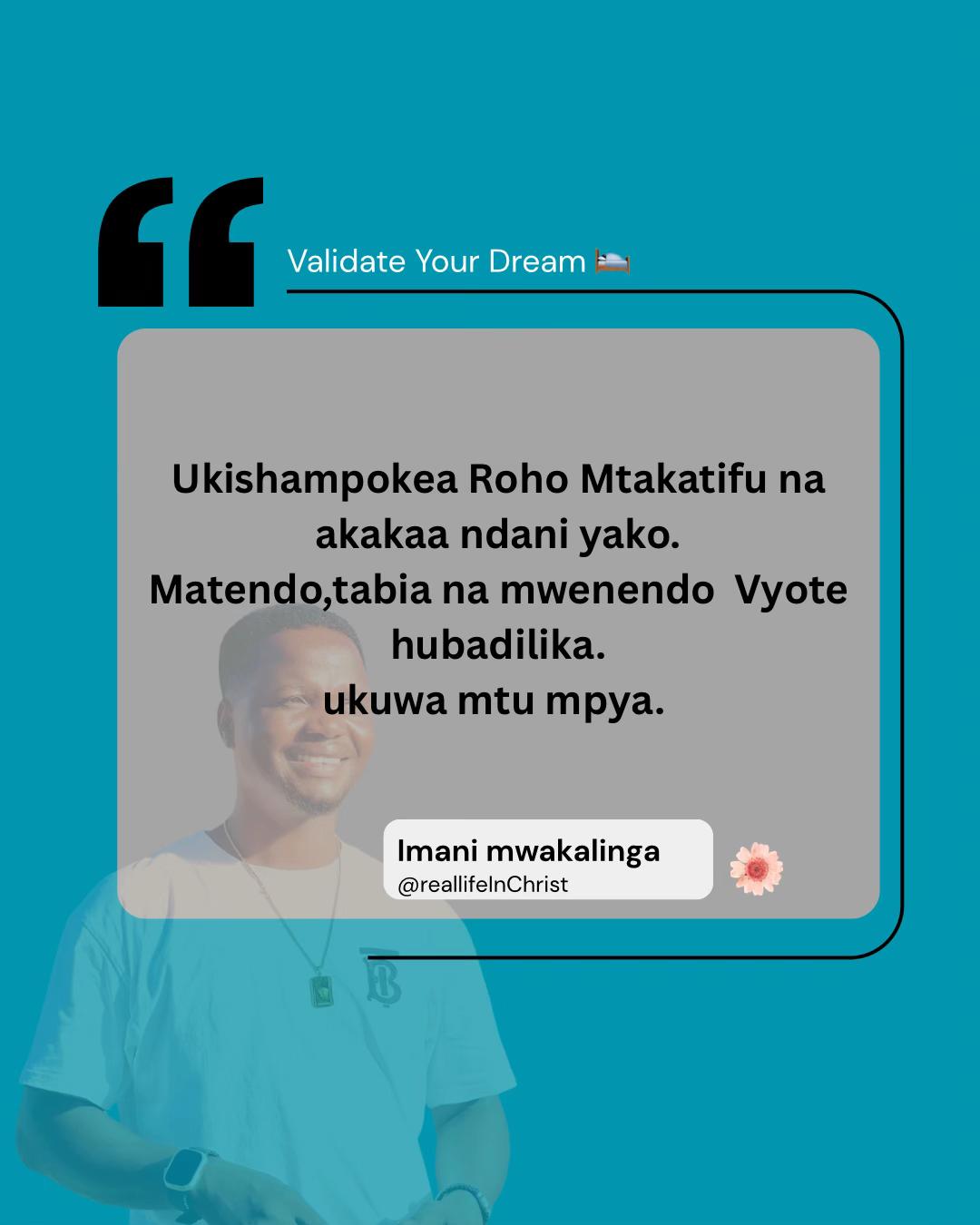 @Imani Mwakalinga