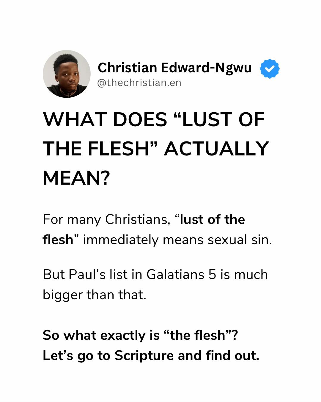 @Christian Edward-Ngwu