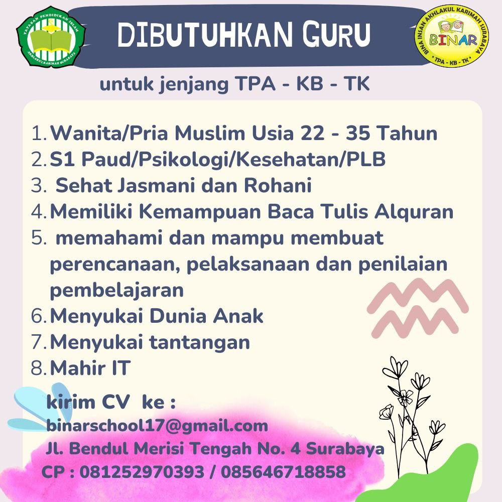 @Info Loker Jawa Timur