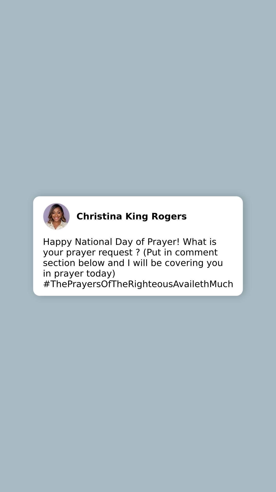 @Christina King Rogers