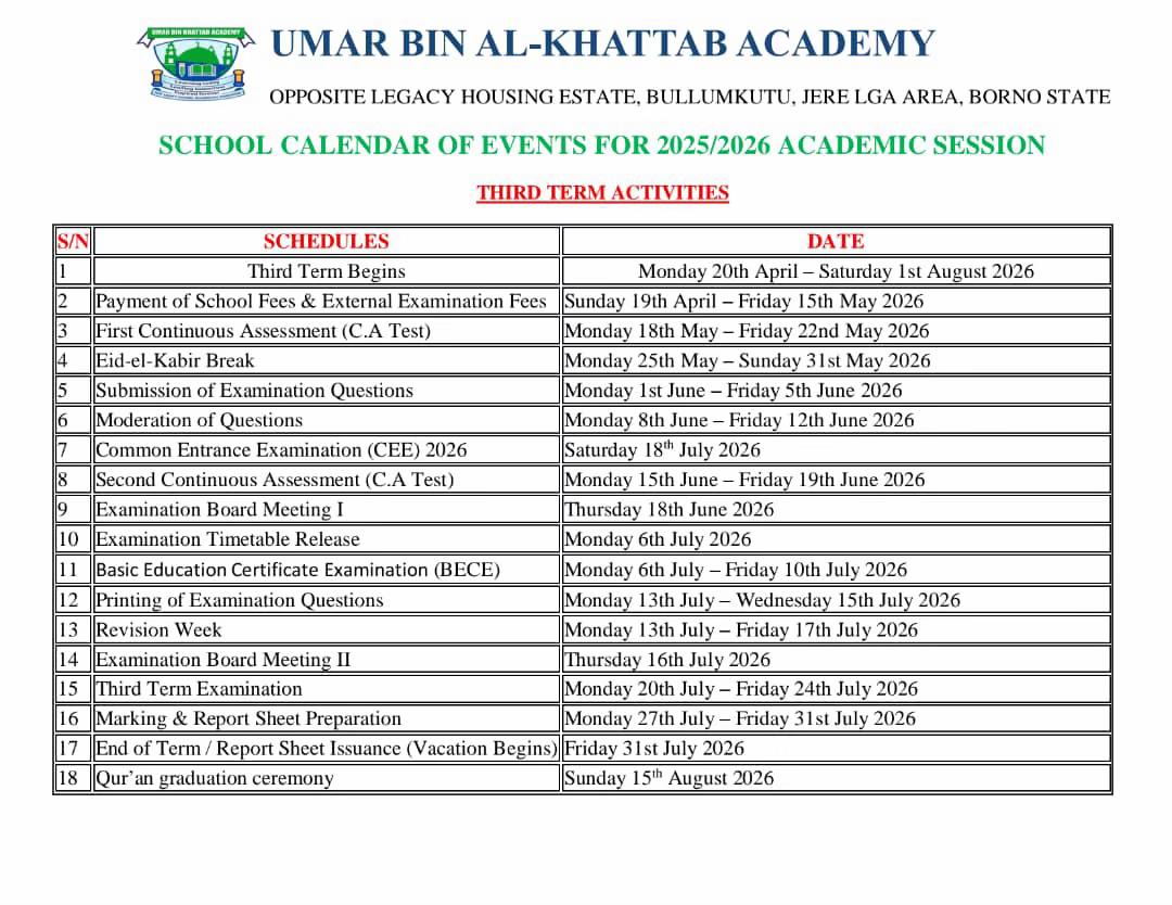 @UMAR BIN AL-KHATTB ACADEMY