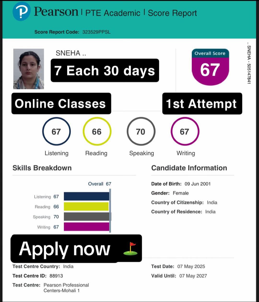 @PTE/IELTS CERTIFICATE 75PLUS🏆