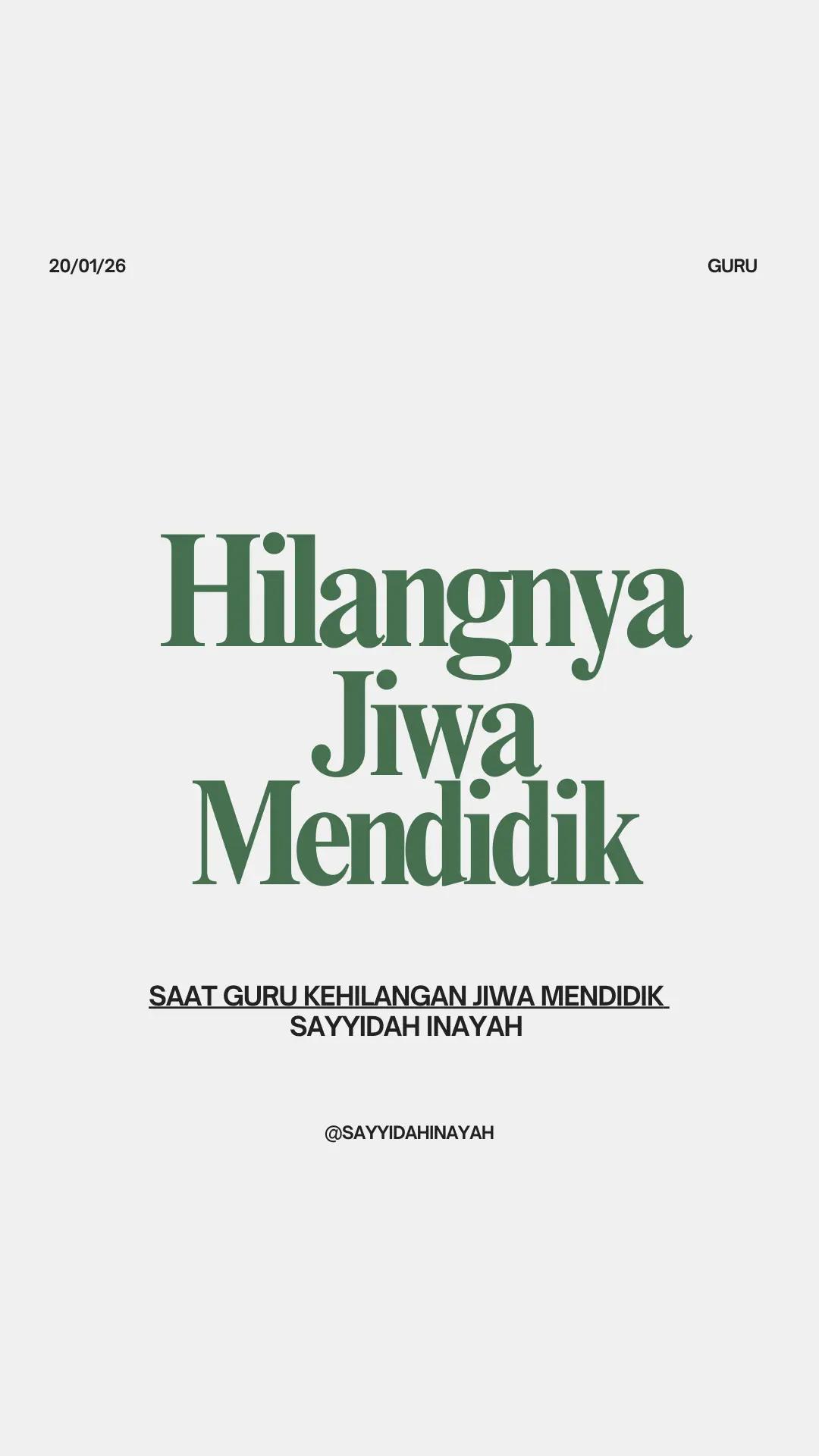 @Sayyidah Inayah ▪️Guru PAI