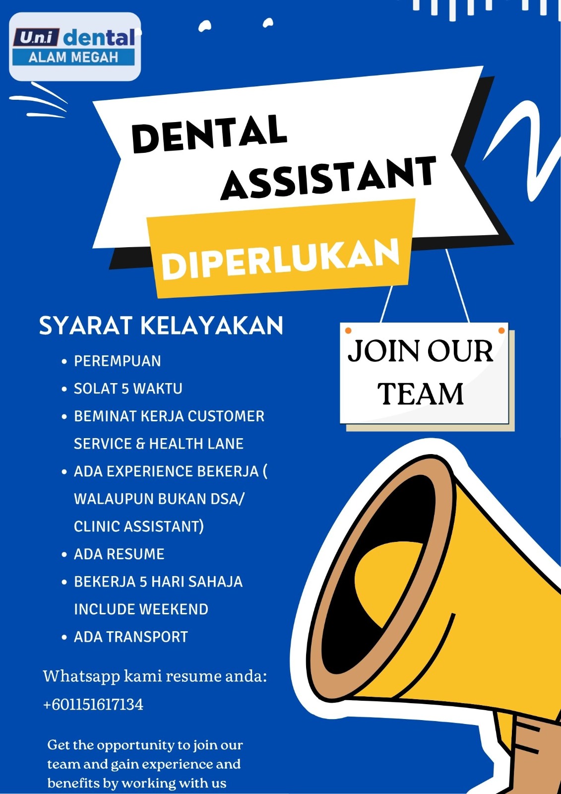 @Klinik UNI Dental Alam Megah
