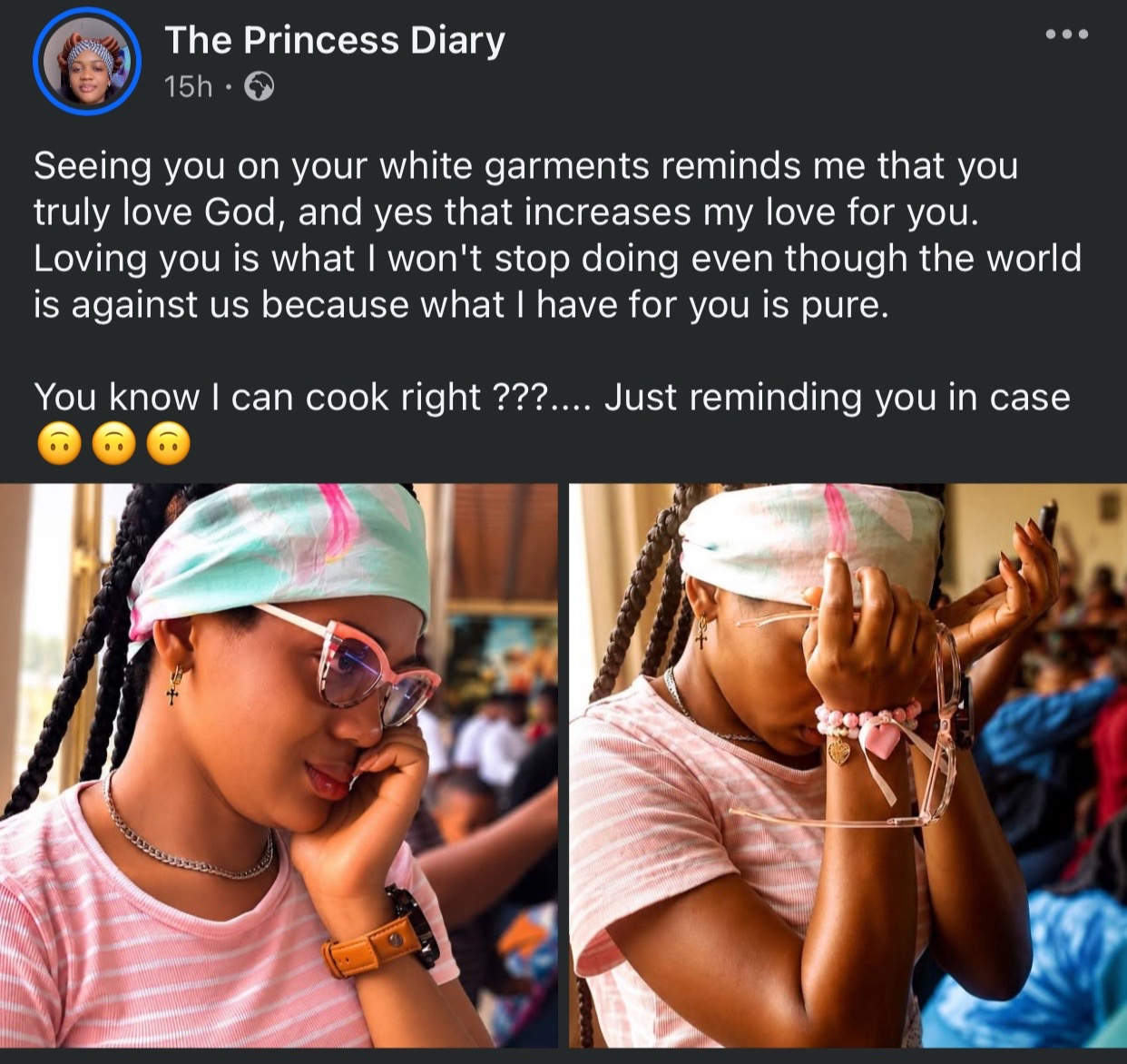 @The girl crying for a priest