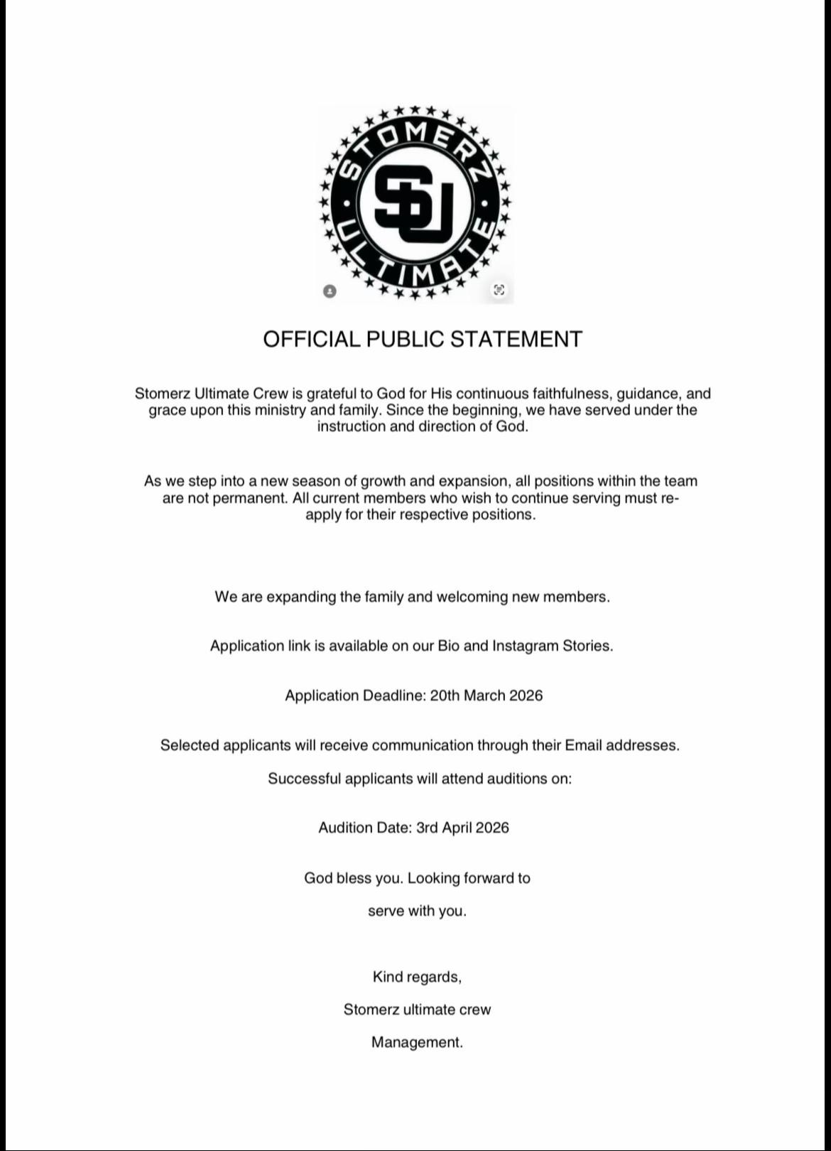 @Stomerz Ultimate Crew