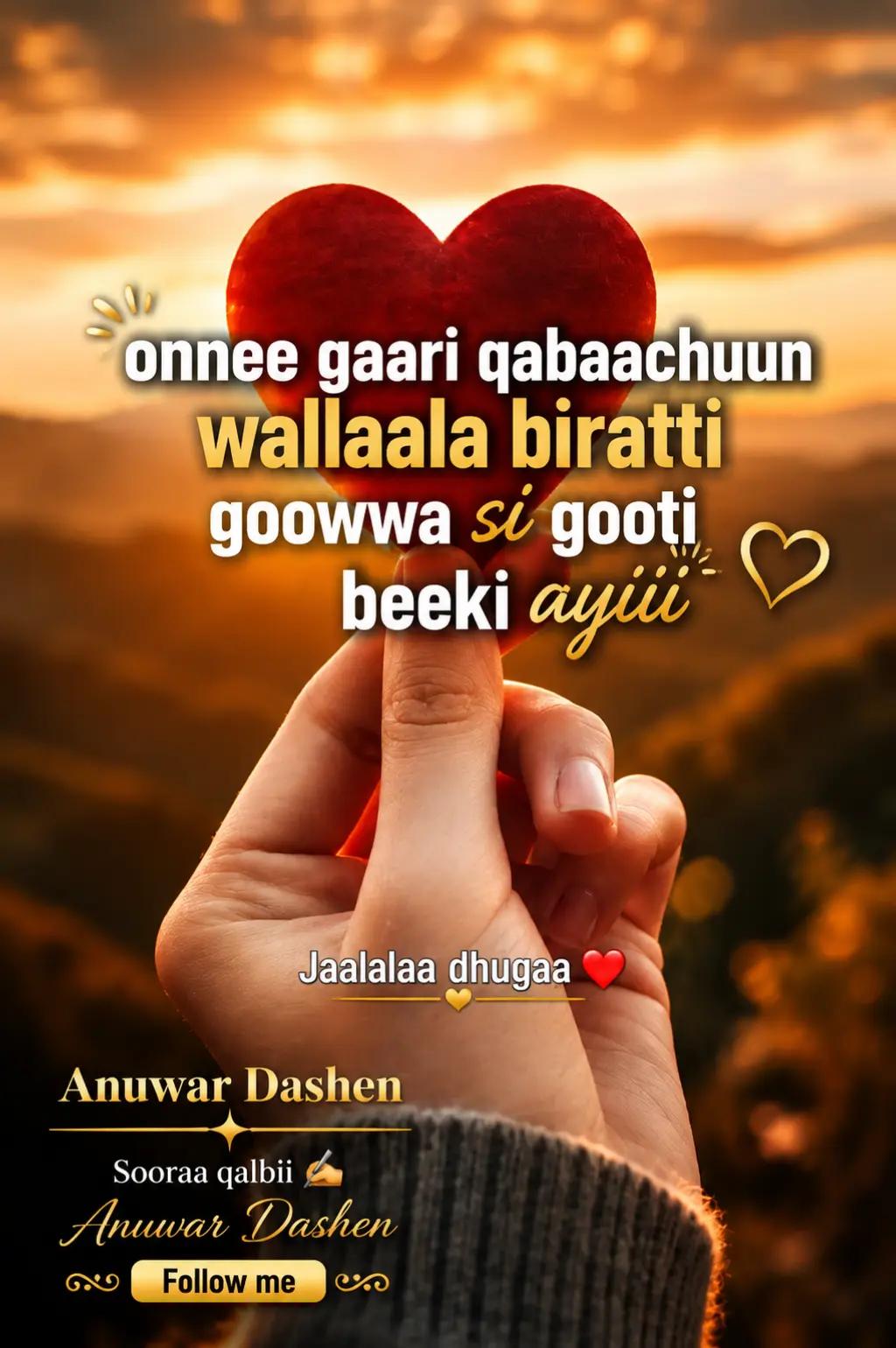 @Jaalala Dhugaa